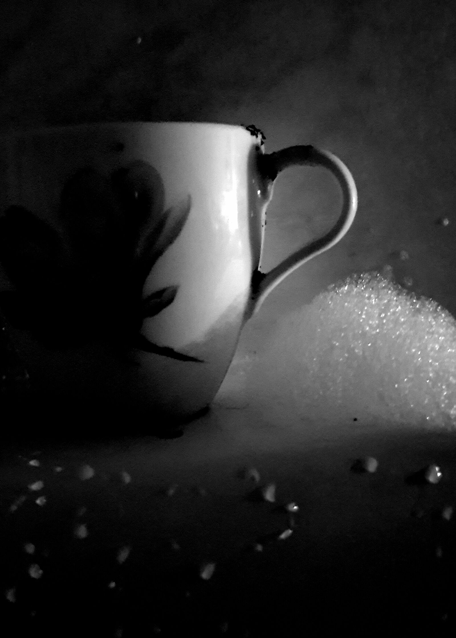 Samsung Galaxy Note9 sample photo. Black and white, coffee photography