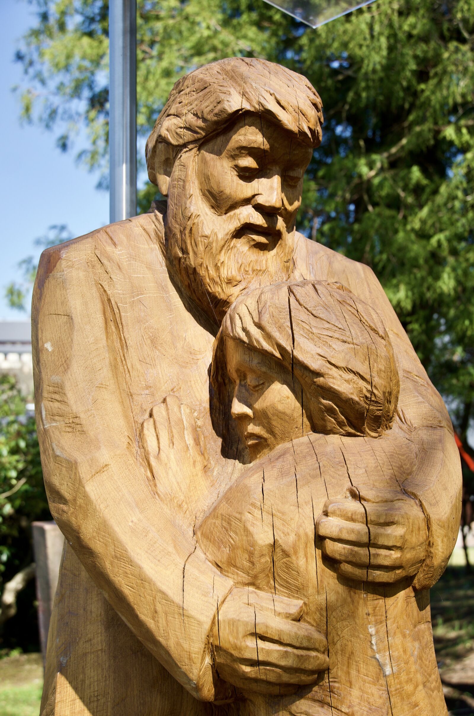 Sony a6500 sample photo. Sculpture, wood, carving photography