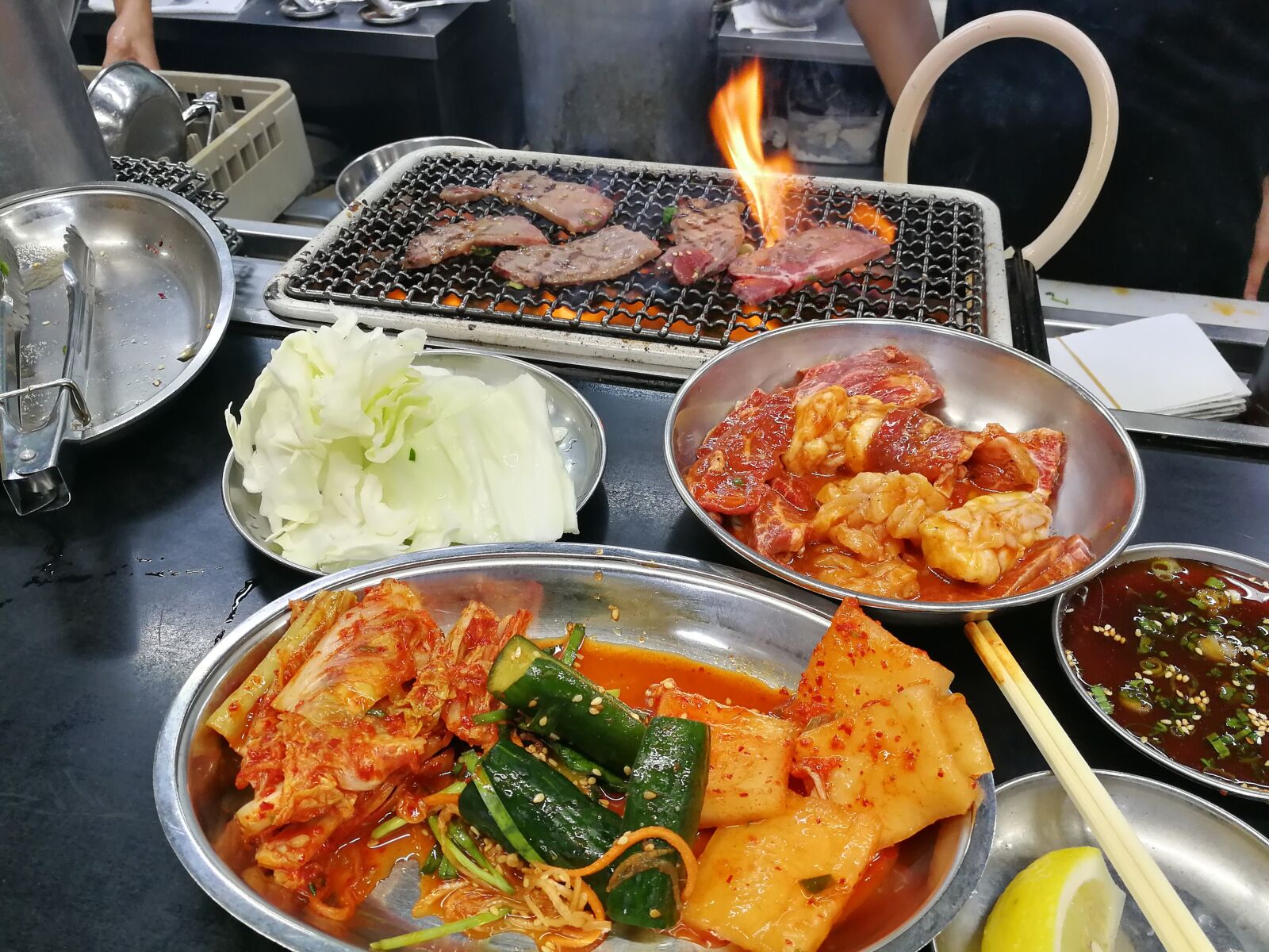 HUAWEI P10 sample photo. Bbq, korean, meat photography