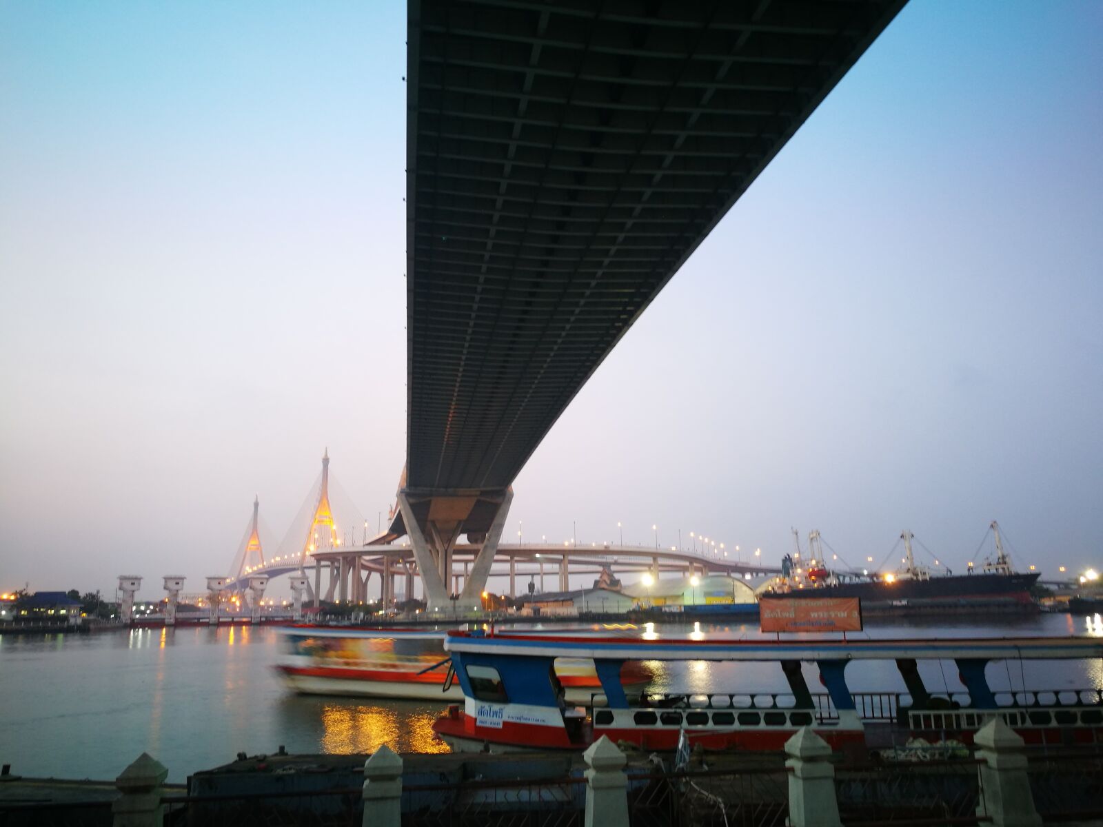 HUAWEI P9 sample photo. Thailand, river, bridge photography