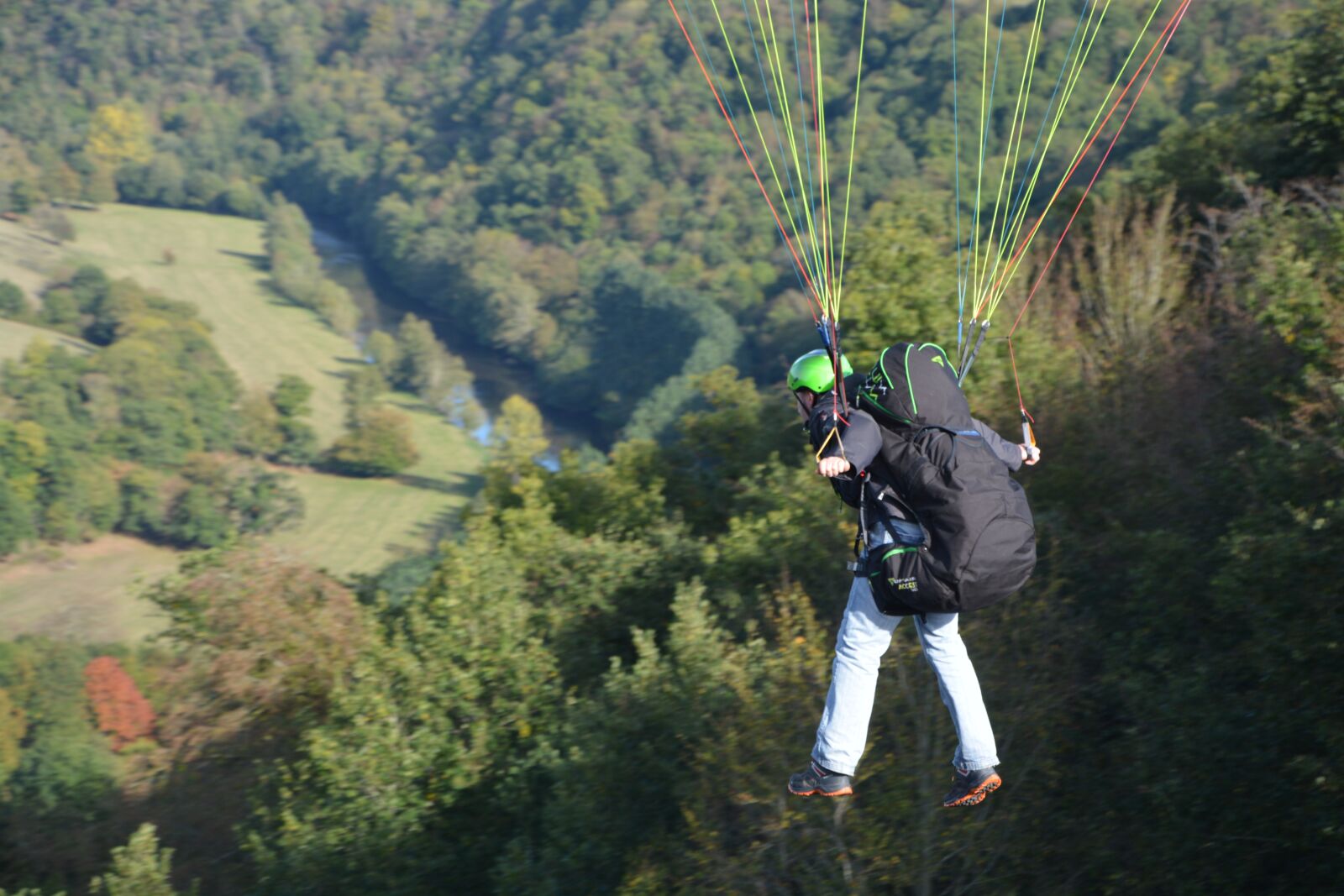 Nikon D5200 sample photo. Paragliding, paraglider, fifth wheel photography
