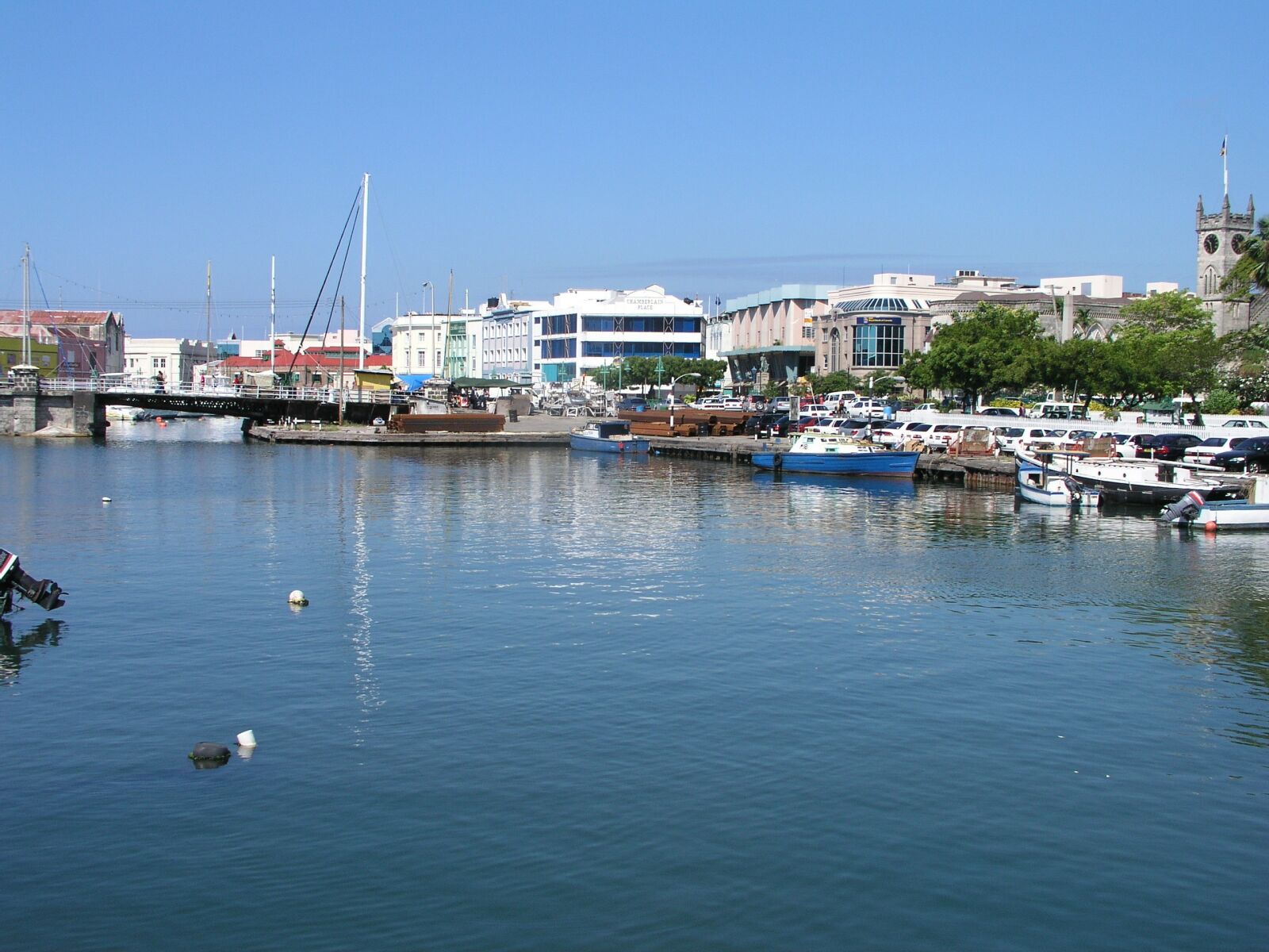 Olympus C5050Z sample photo. Barbados, tropical, harbor photography