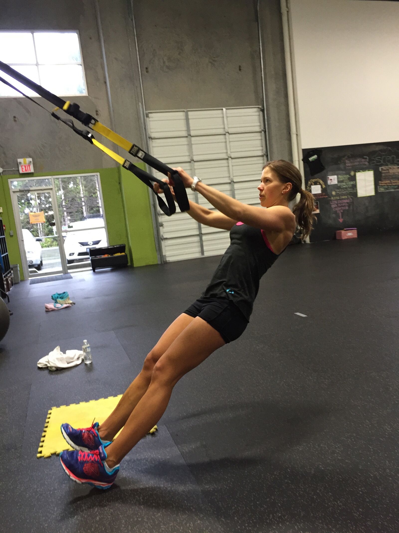 Apple iPhone 6 sample photo. Trx, row, workout photography