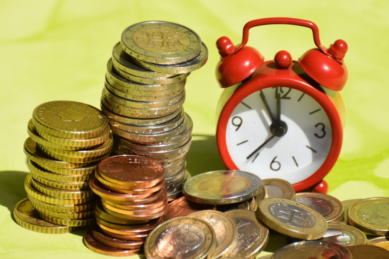 Nikon D7200 sample photo. Time is money, coins photography