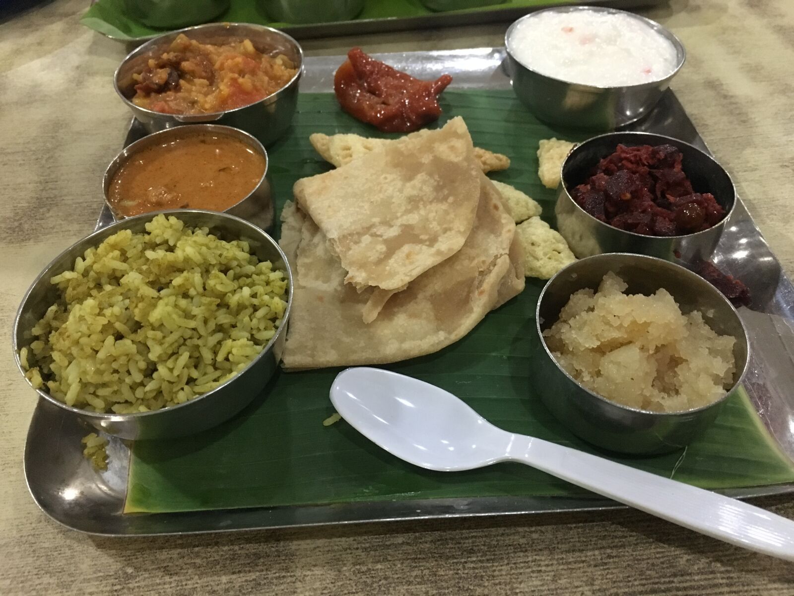 Apple iPhone 6s sample photo. Indian plate, full lunch photography