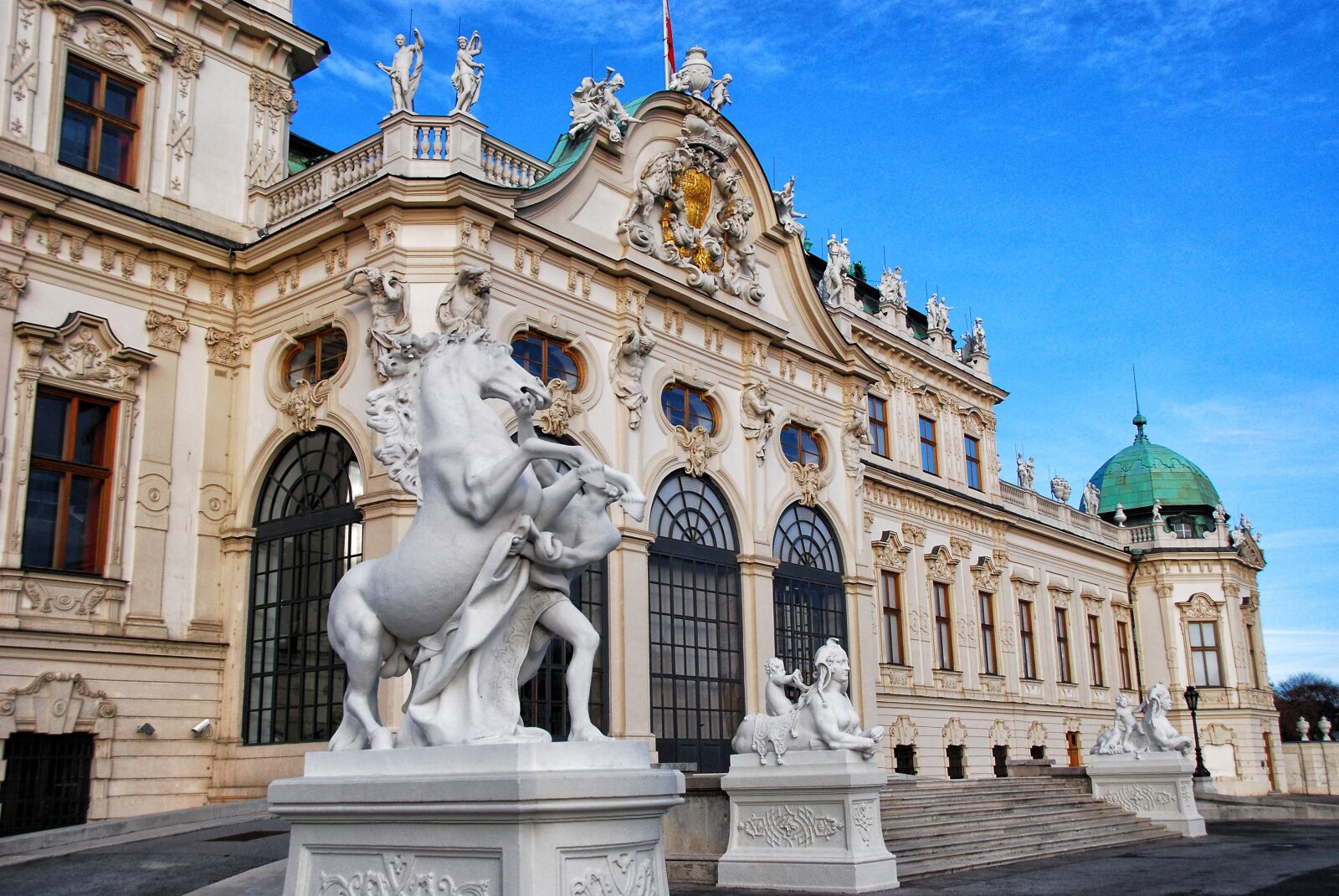 Nikon D80 sample photo. Vienna, belvedere palace, architecture photography