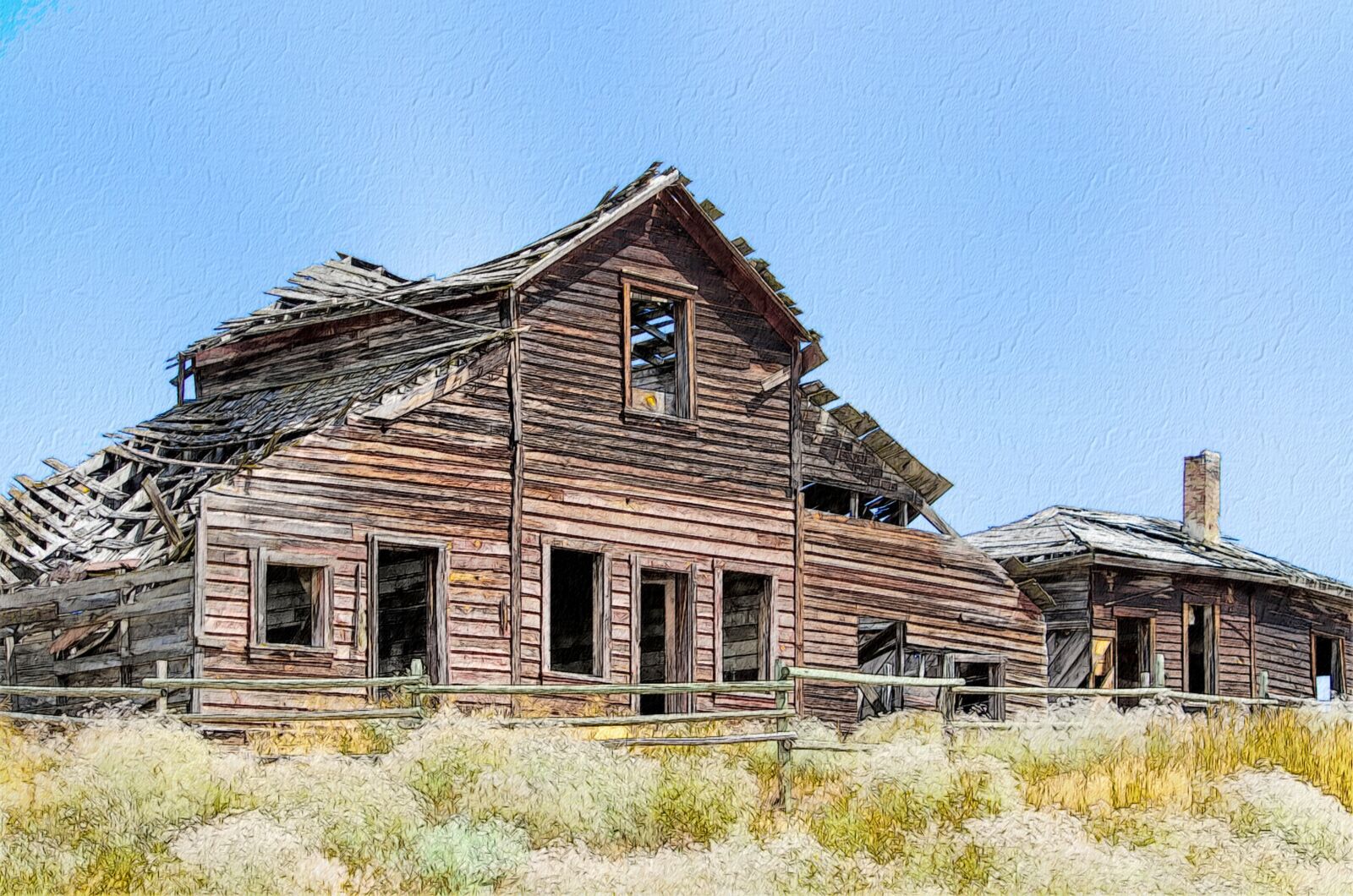 Nikon D7000 sample photo. House, ruin, falling down photography