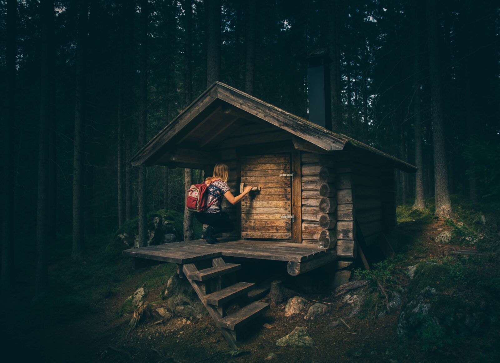 Canon EOS 6D + Canon EF 24-105mm F4L IS USM sample photo. Bungalow, cabin, forest photography