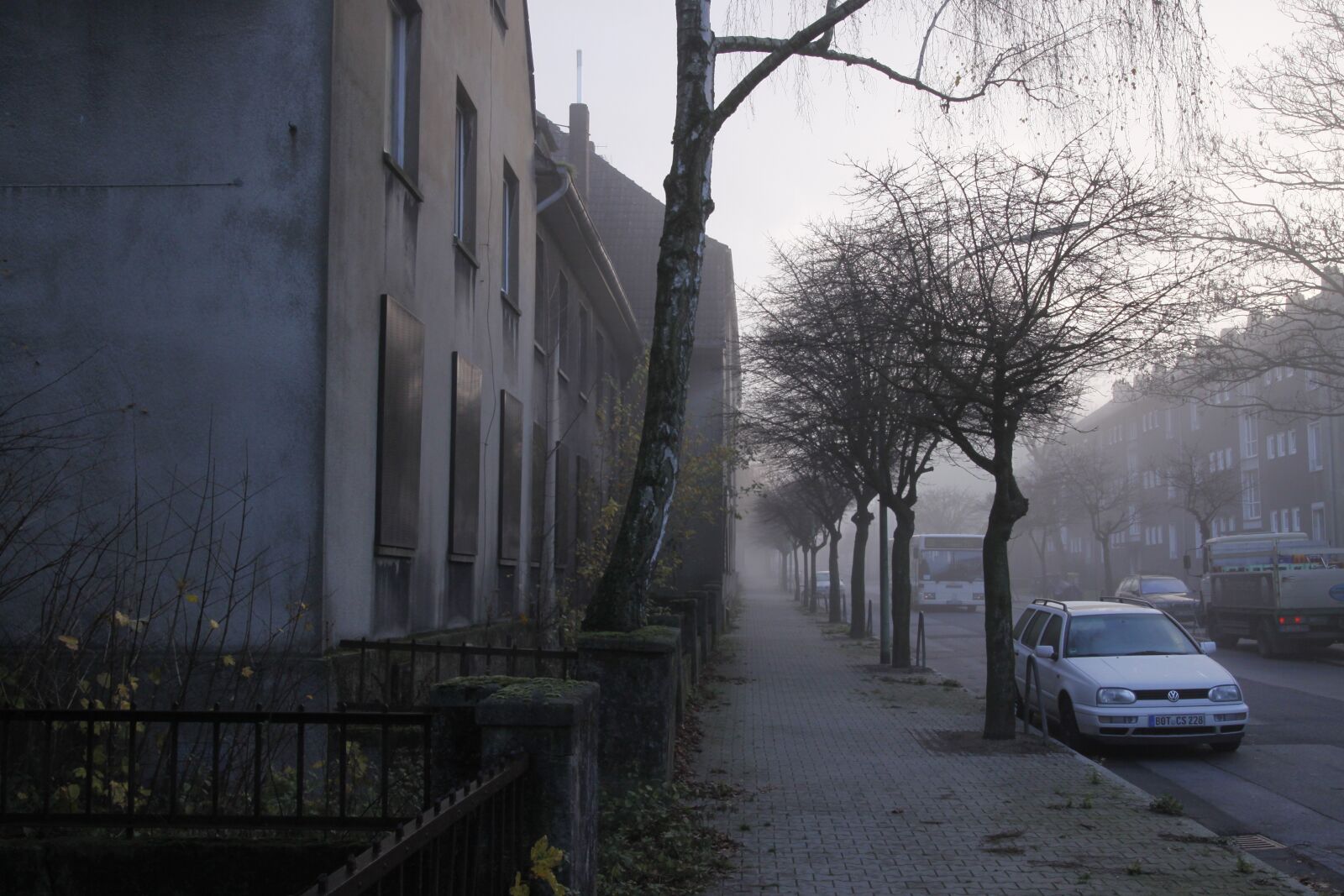Canon EOS 50D sample photo. Fog, autumn, road photography