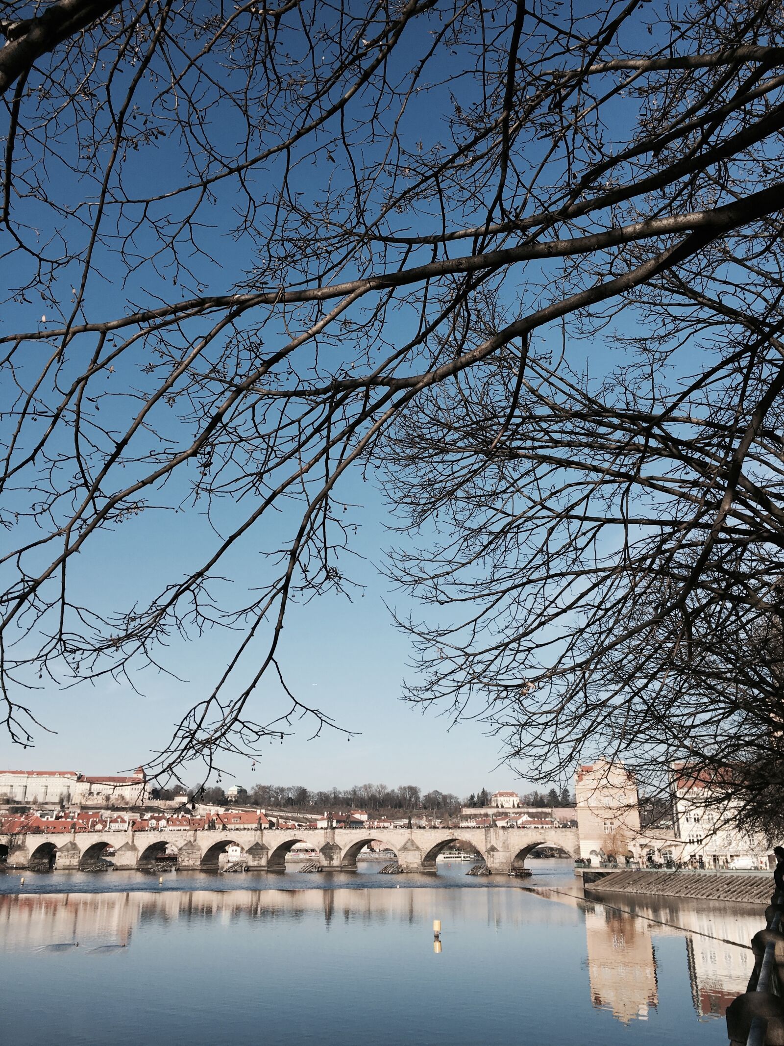 Apple iPhone 6s sample photo. Prague, sky, bridge photography