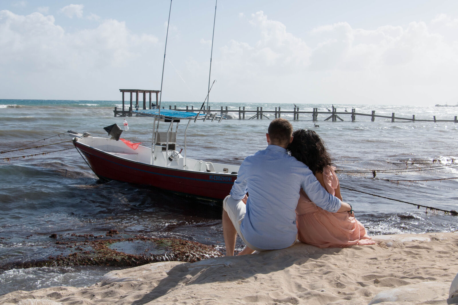 Canon EOS 70D sample photo. Couple, love, sea photography