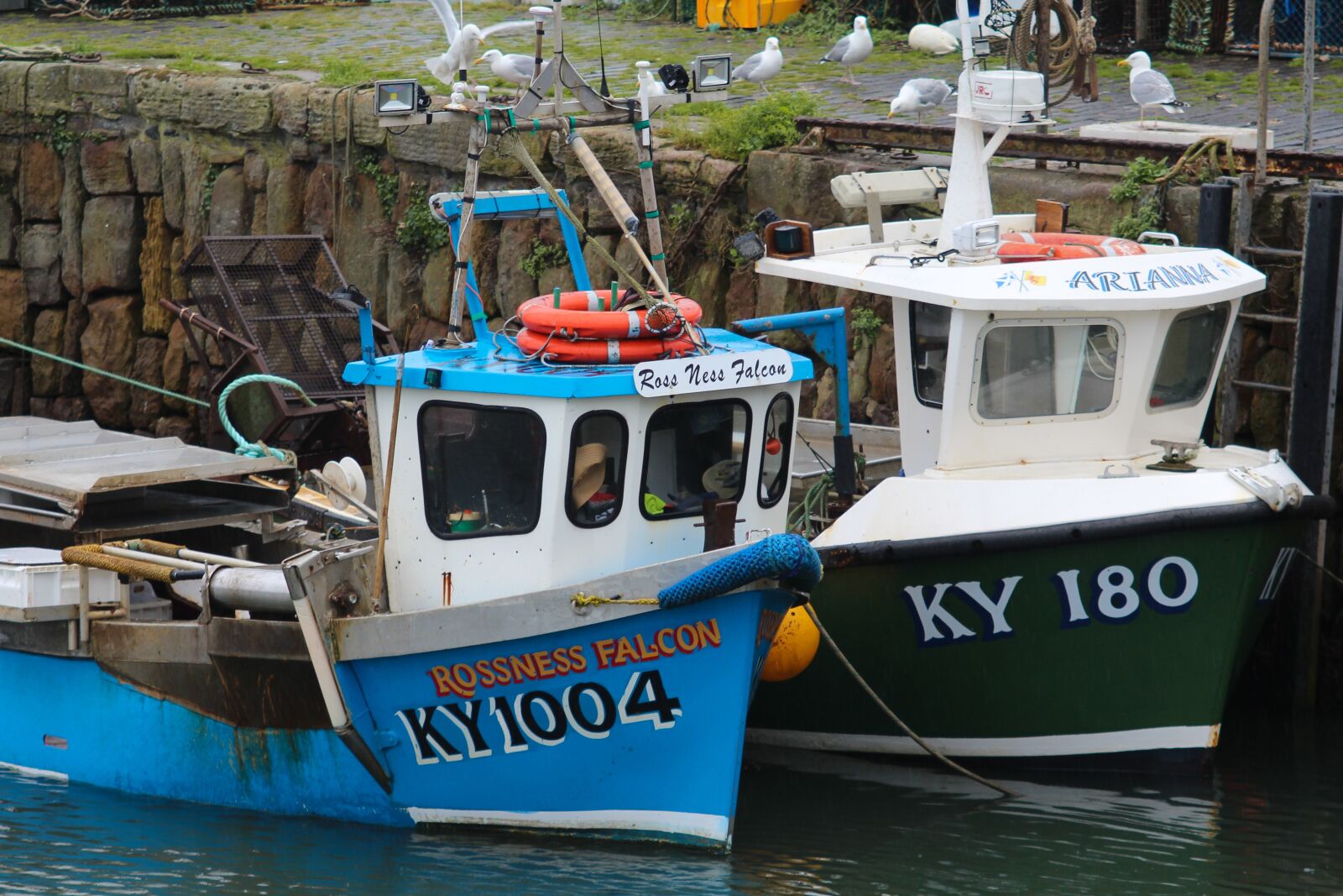Canon EF 55-200mm F4.5-5.6 II USM sample photo. Boats, scotland, harbour photography