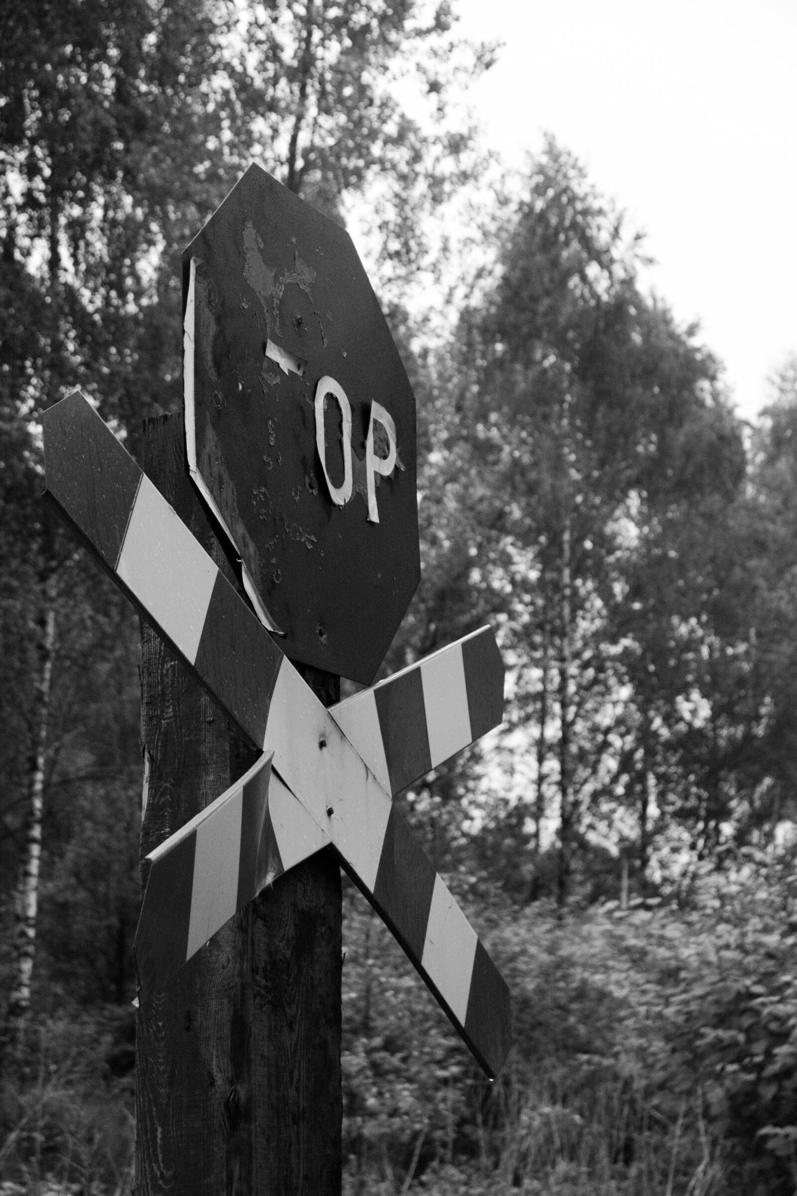 Canon EOS 600D (Rebel EOS T3i / EOS Kiss X5) sample photo. Black, white, sign, stop photography