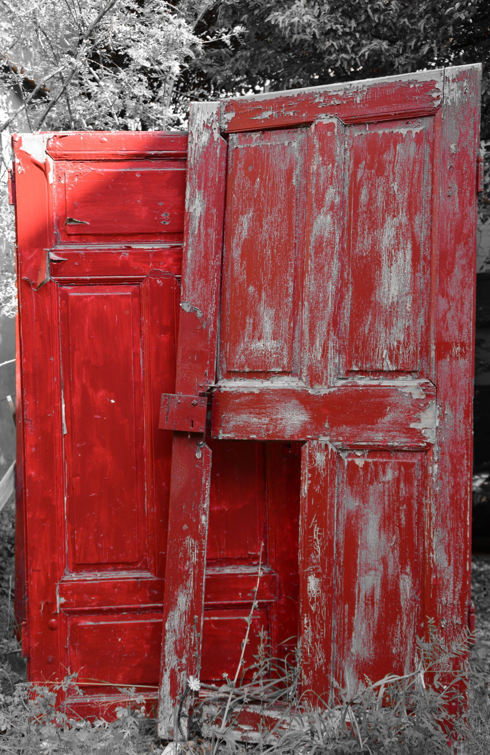 Nikon D5200 sample photo. Color key, door, red photography