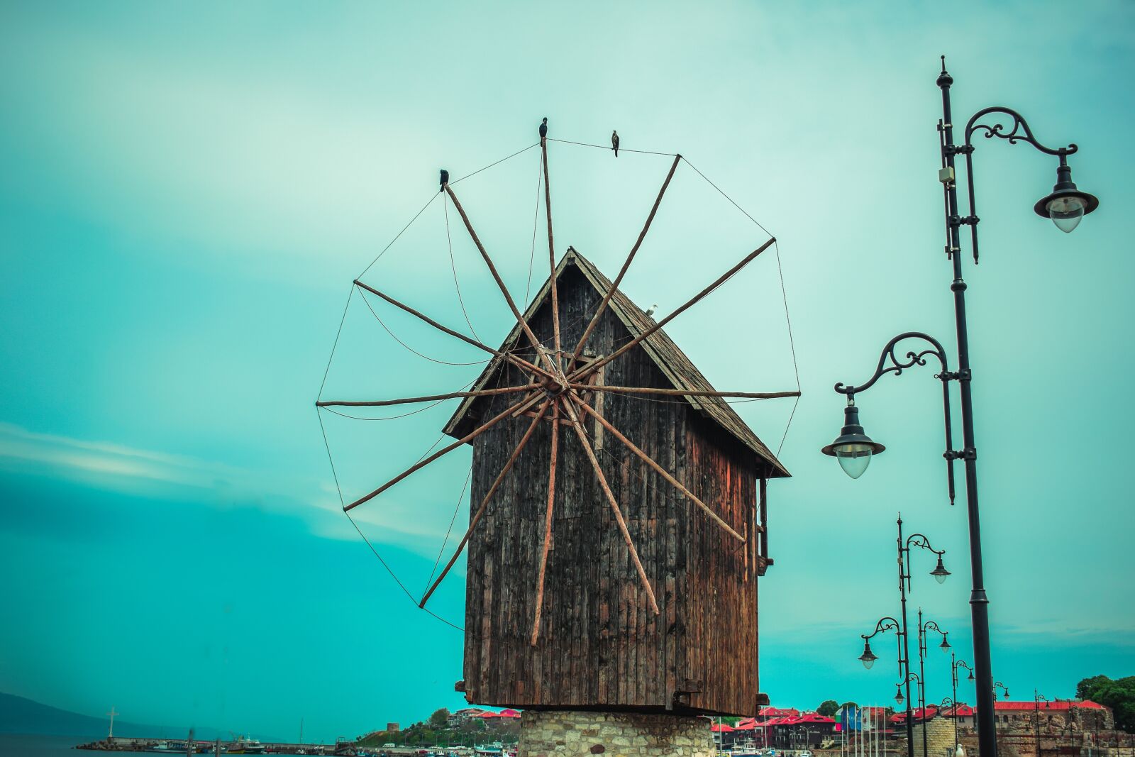 Nikon D5300 sample photo. Nessebar, mill, old town photography