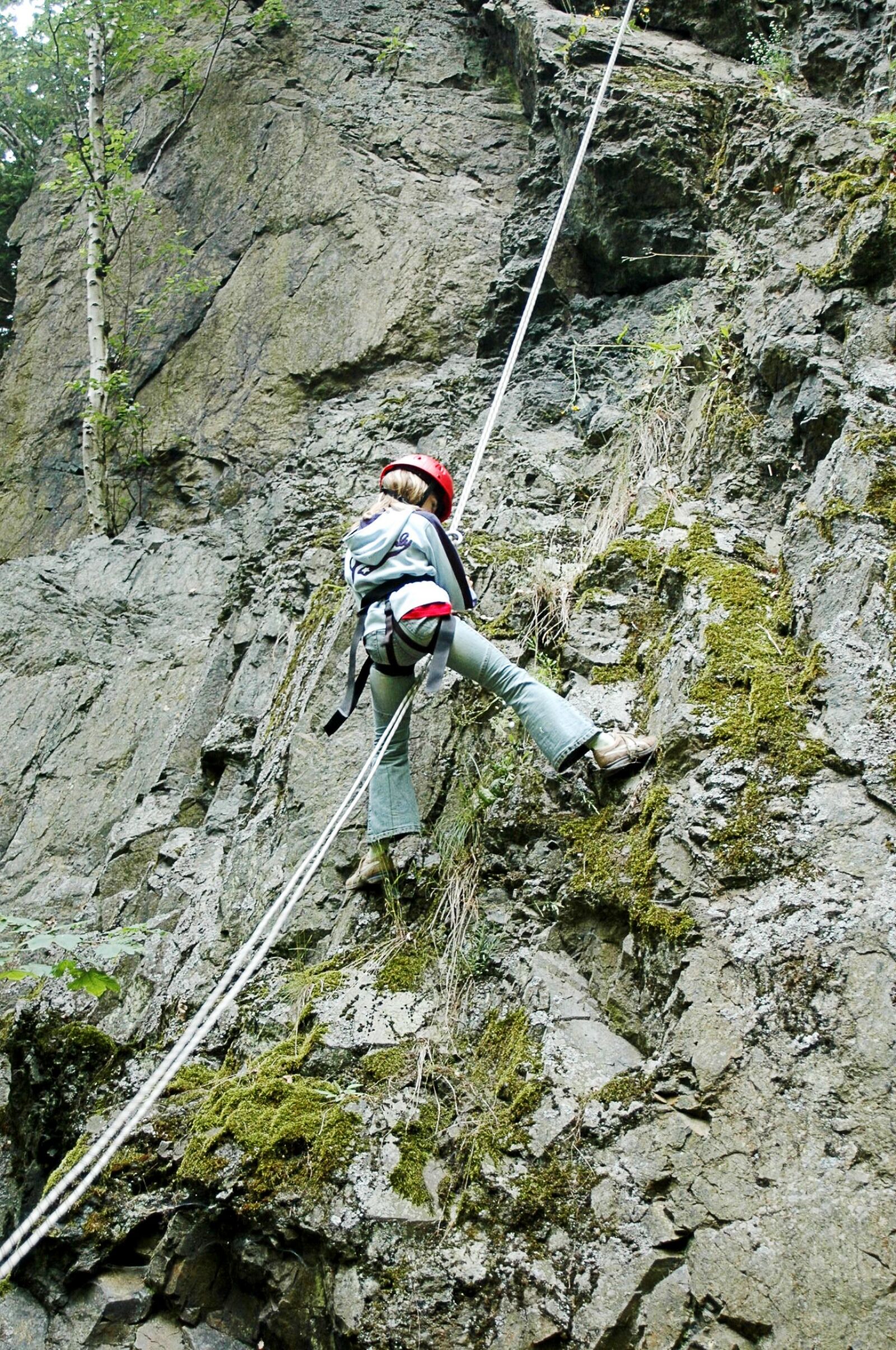 Nikon D70 sample photo. Climb, abseil, steep photography