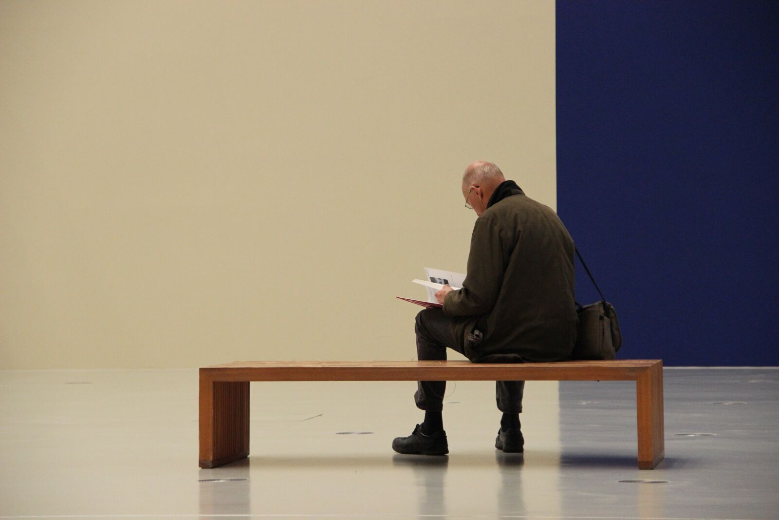 Canon EOS 600D (Rebel EOS T3i / EOS Kiss X5) sample photo. Man, read, bank photography