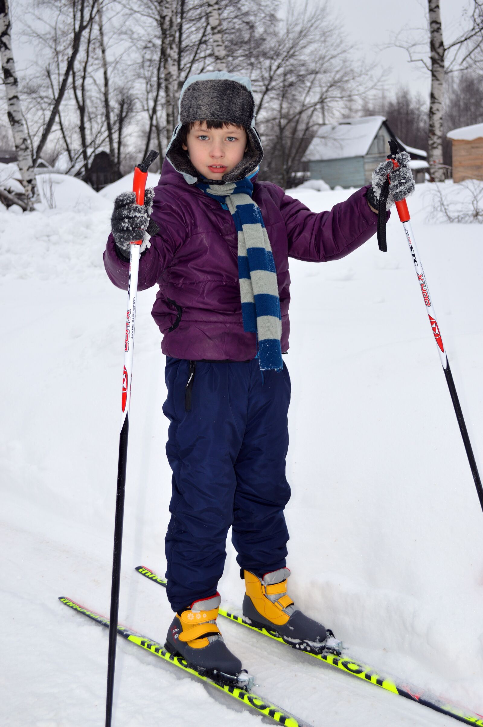 Nikon D3200 sample photo. Skiing, schoolboy, skier photography