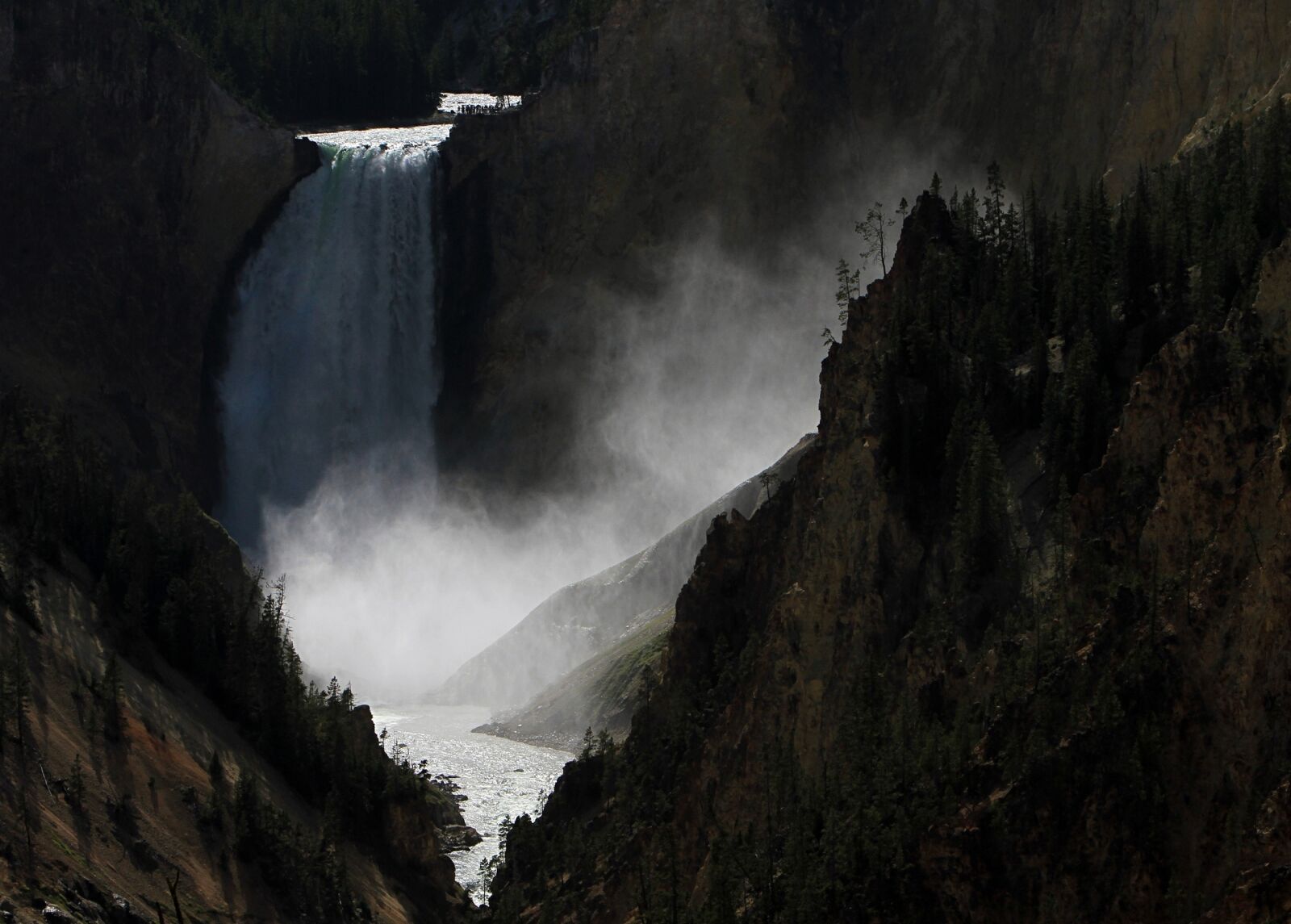 Canon EOS 7D sample photo. Waterfall, lower falls, mist photography