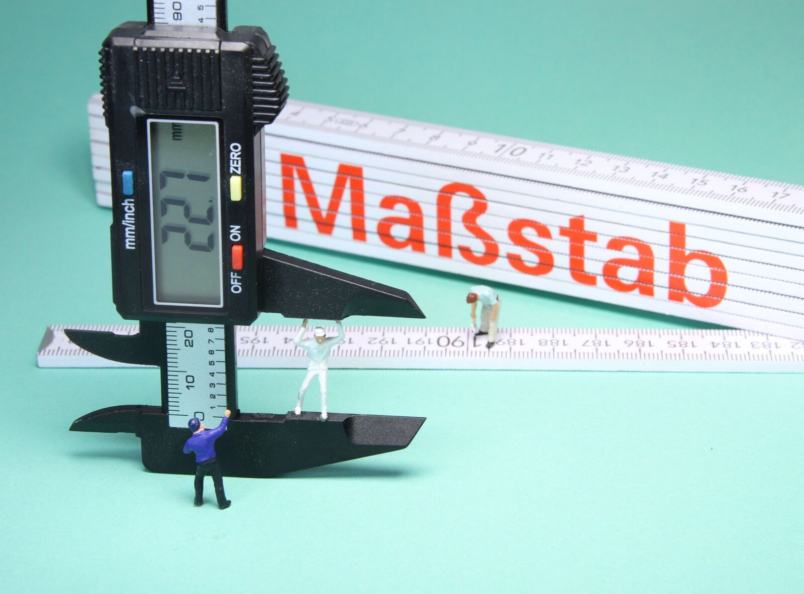 Canon EOS 7D sample photo. Folding rule, calipers, miniature photography