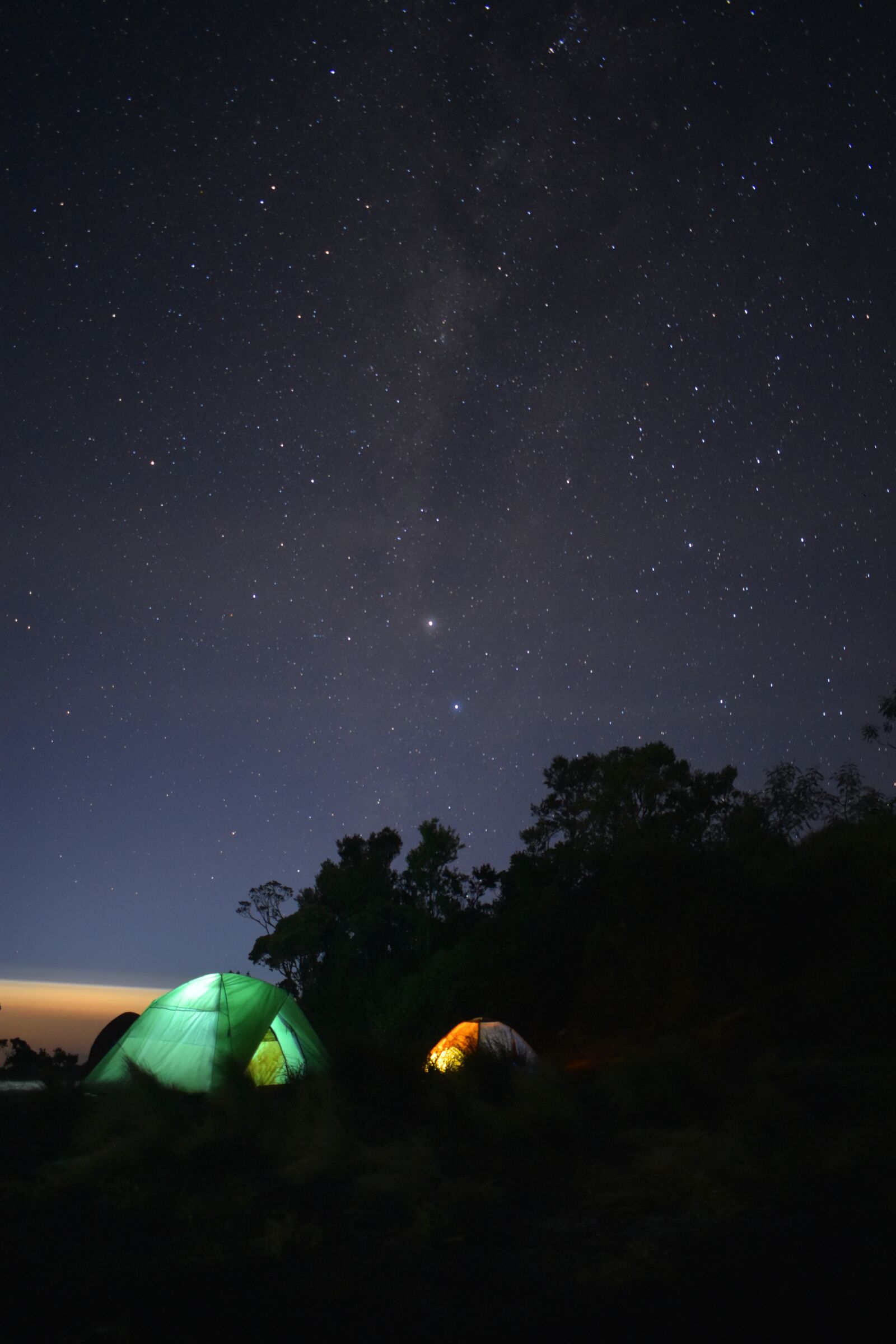 Nikon D3400 sample photo. Milky way, tent, camping photography