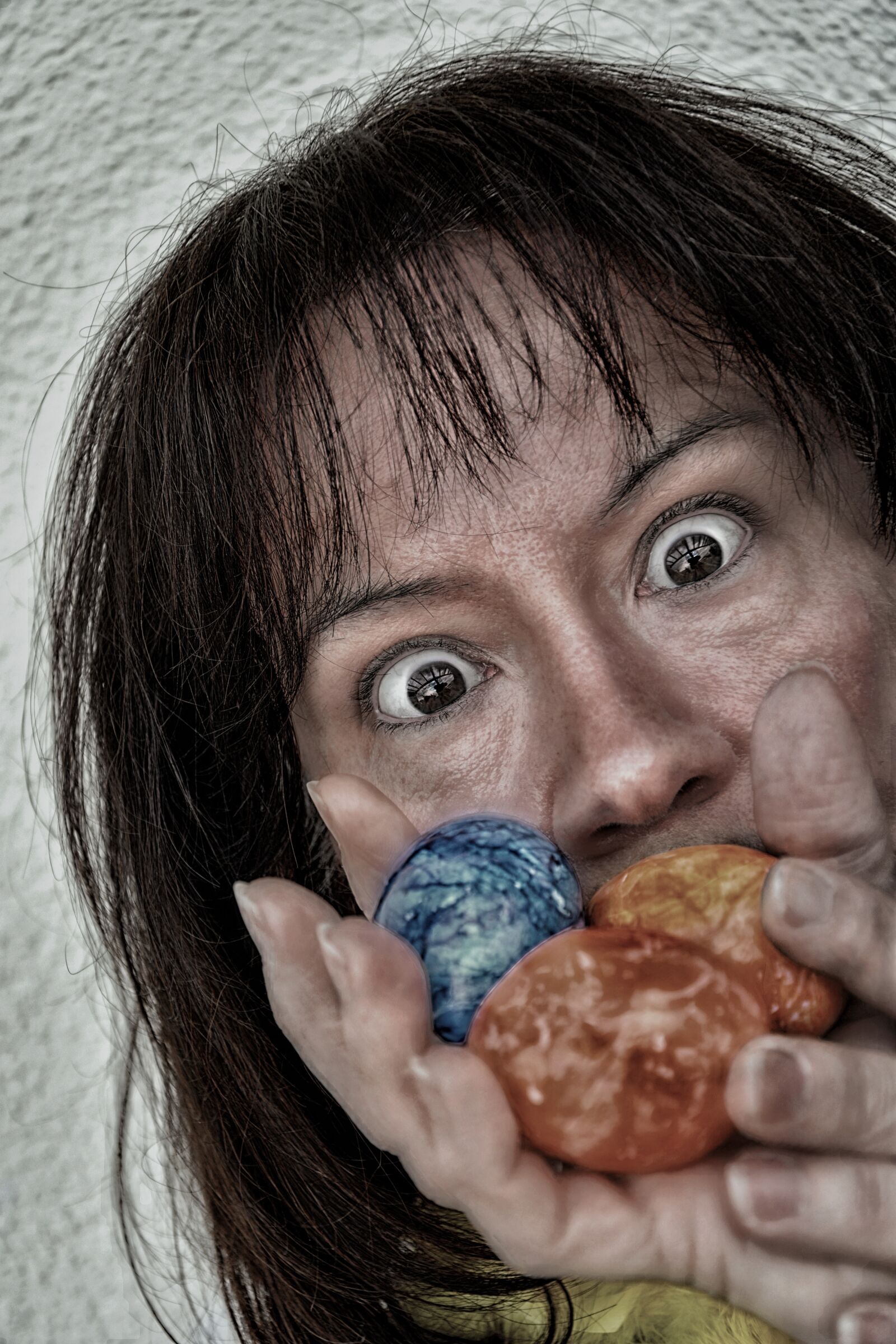 Nikon D7200 sample photo. Woman, easter, easter eggs photography