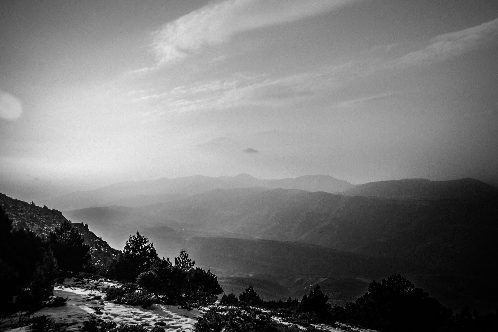 Nikon D3100 sample photo. Black, white, mountain, nature photography