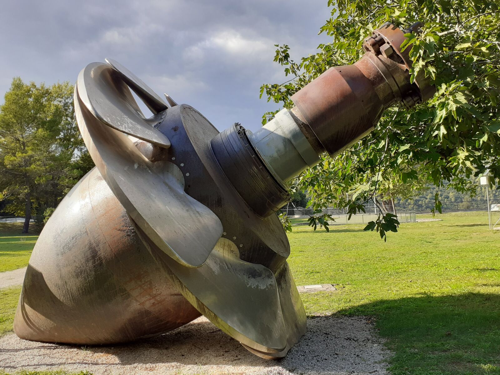 Samsung SM-A202F sample photo. Turbine, industrial, archaeology photography