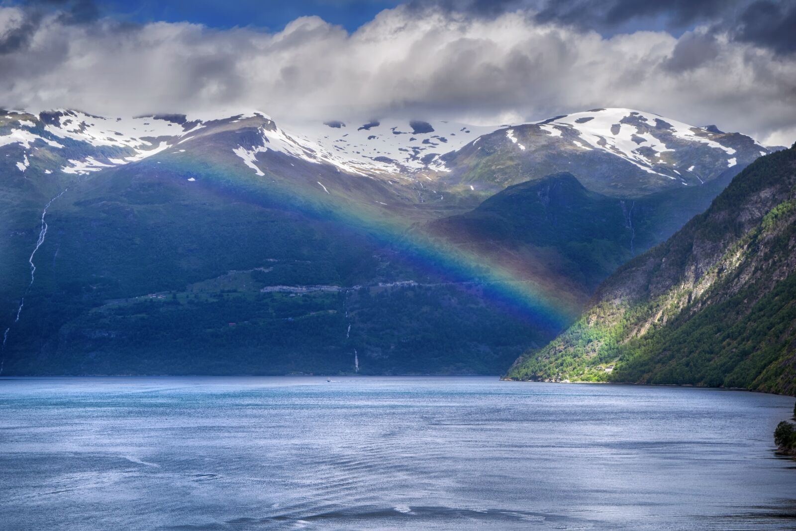 Nikon D3300 sample photo. Norway, fjords, rainbow photography