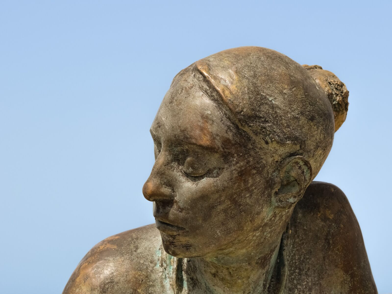 Nikon D3300 sample photo. Woman, head, sculpture photography