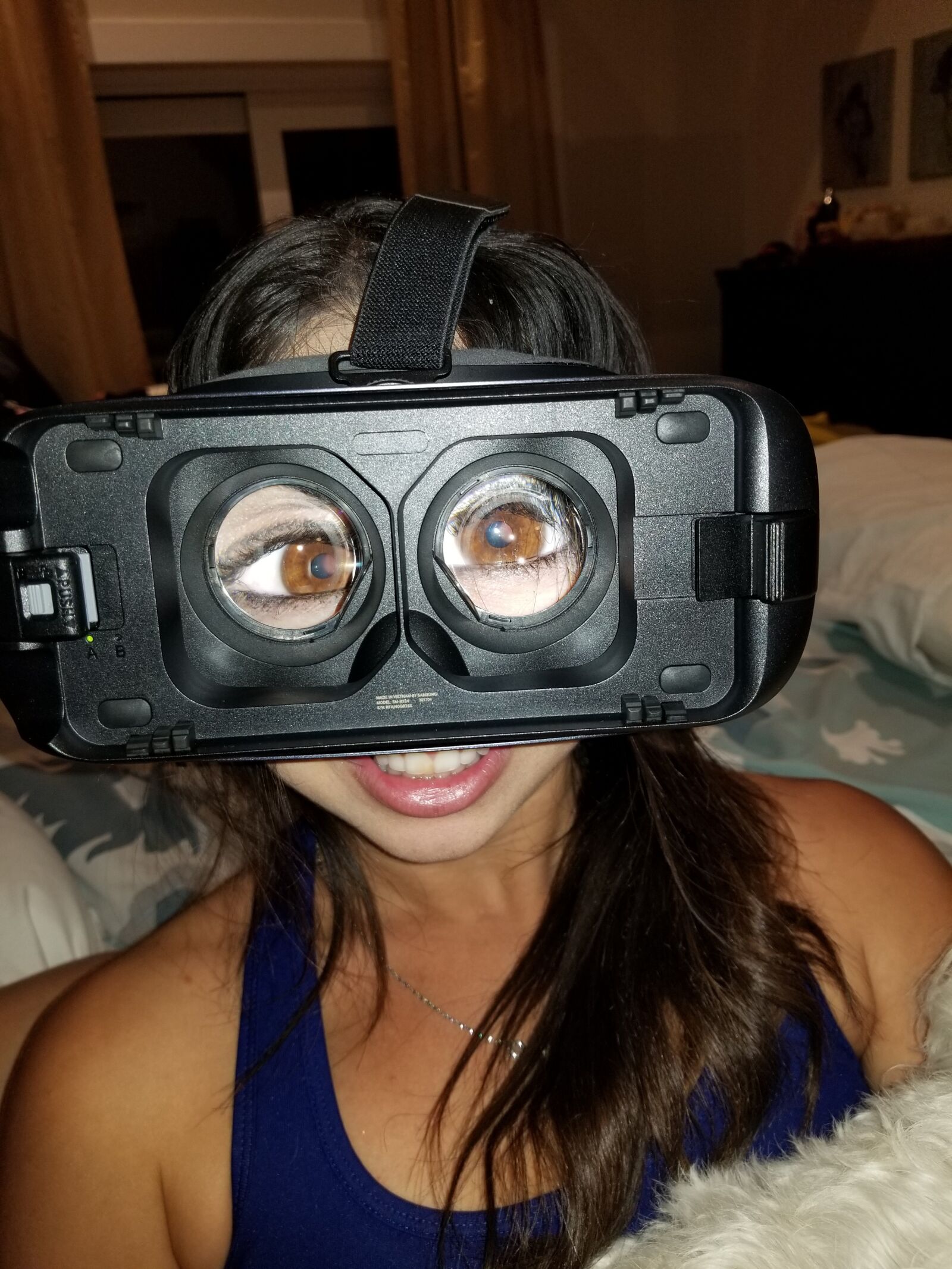 Samsung Galaxy S8+ sample photo. Vr, virtual headset, eyes photography