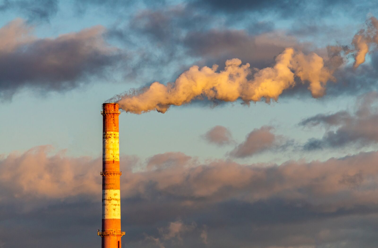 Nikon D5600 sample photo. Chimney, cloudy sky, smog photography