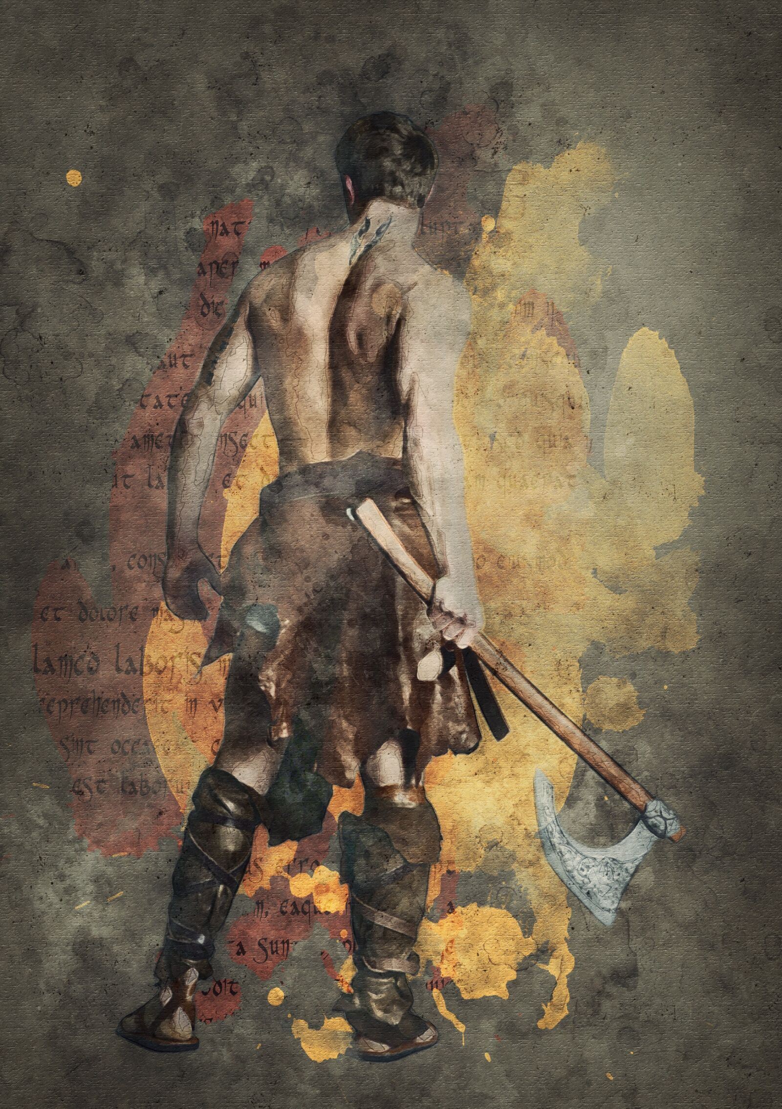 Canon EOS 5D sample photo. Warrior, barbarian, weapon photography