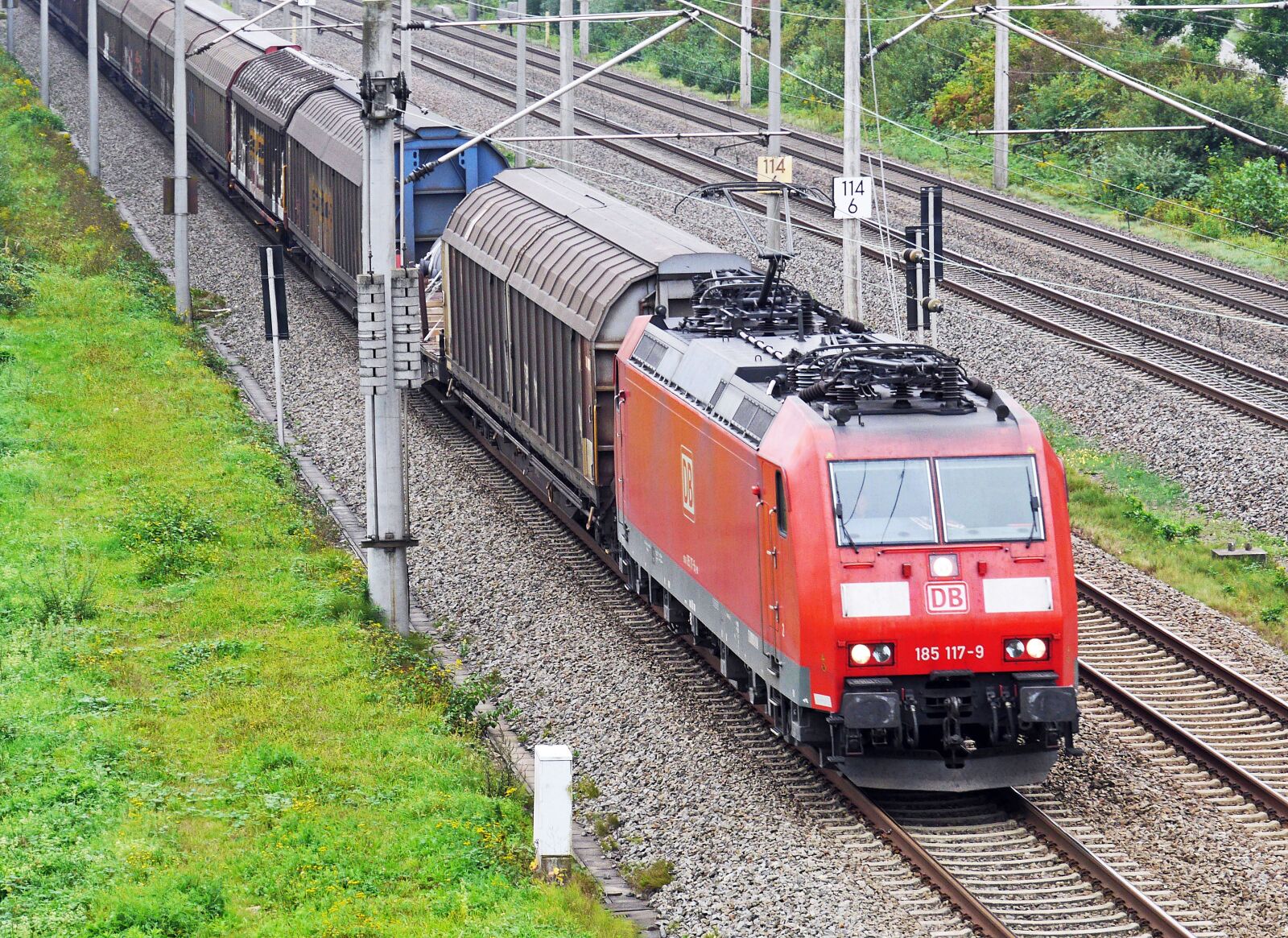 Panasonic Lumix DMC-GH3 sample photo. Freight train, oberrhein track photography