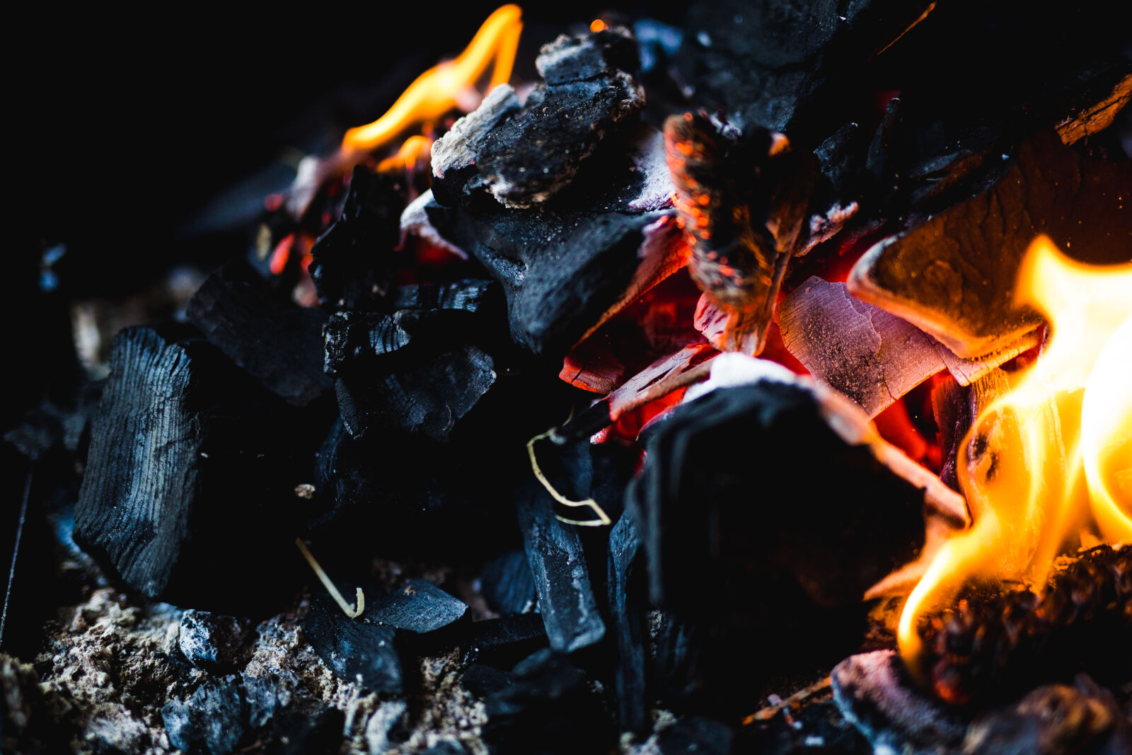 Sigma 50mm F1.4 EX DG HSM sample photo. Coal, on, fire, photo photography