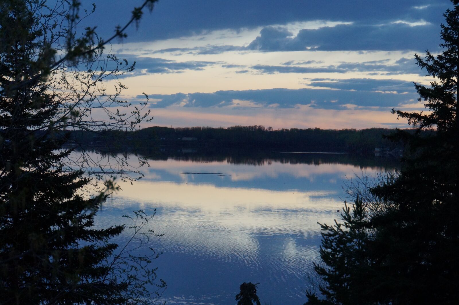 Sony Alpha NEX-F3 sample photo. Canadian sunset, lake, sunset photography