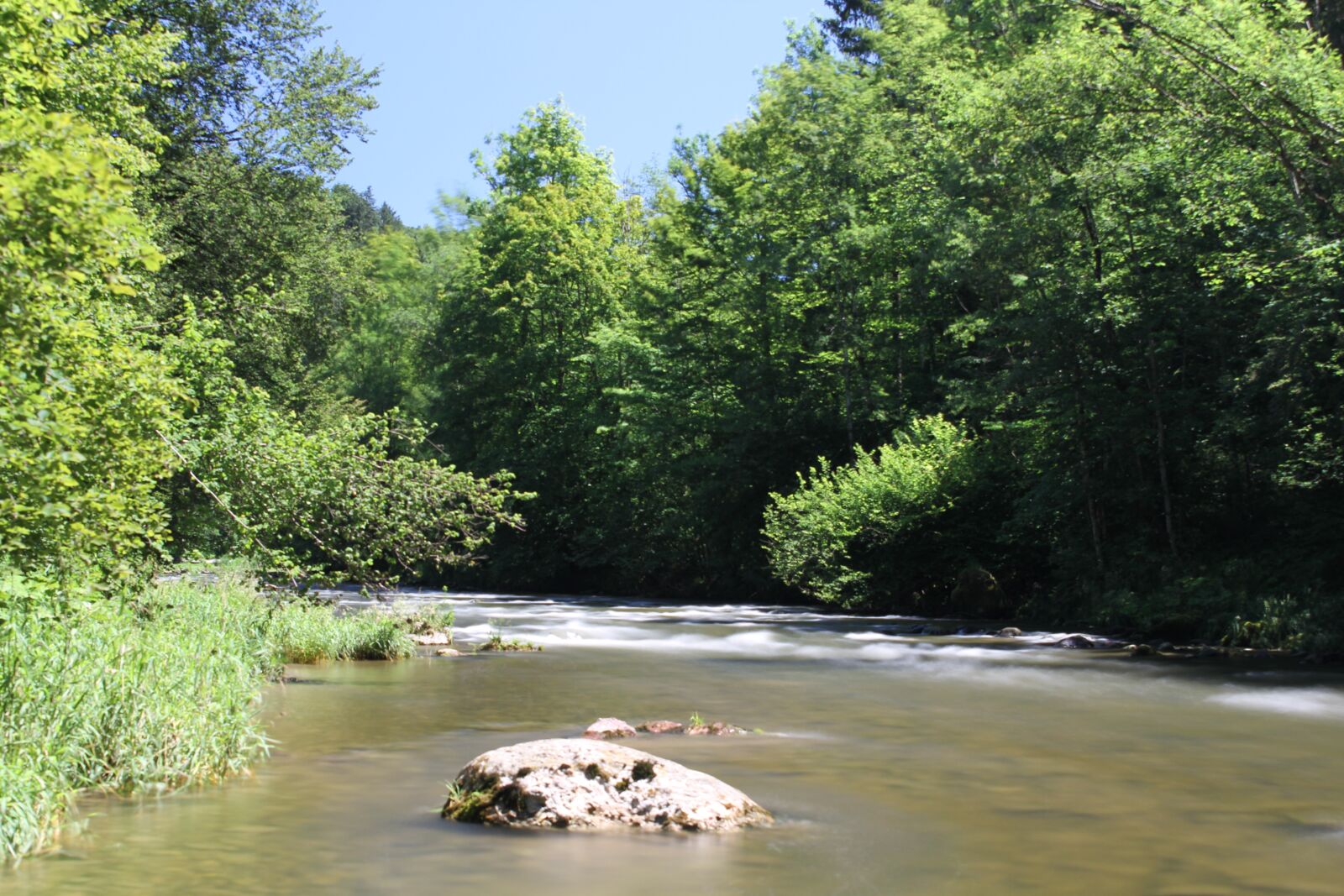 Canon EOS 7D sample photo. River, sihl, rapids photography