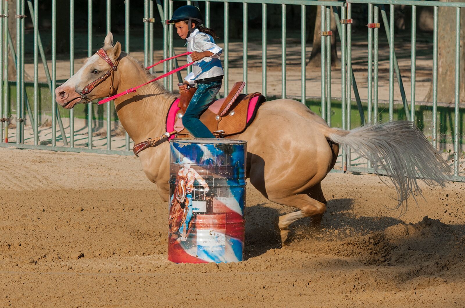 Nikon D300S sample photo. Horse, barrel, horseback riding photography