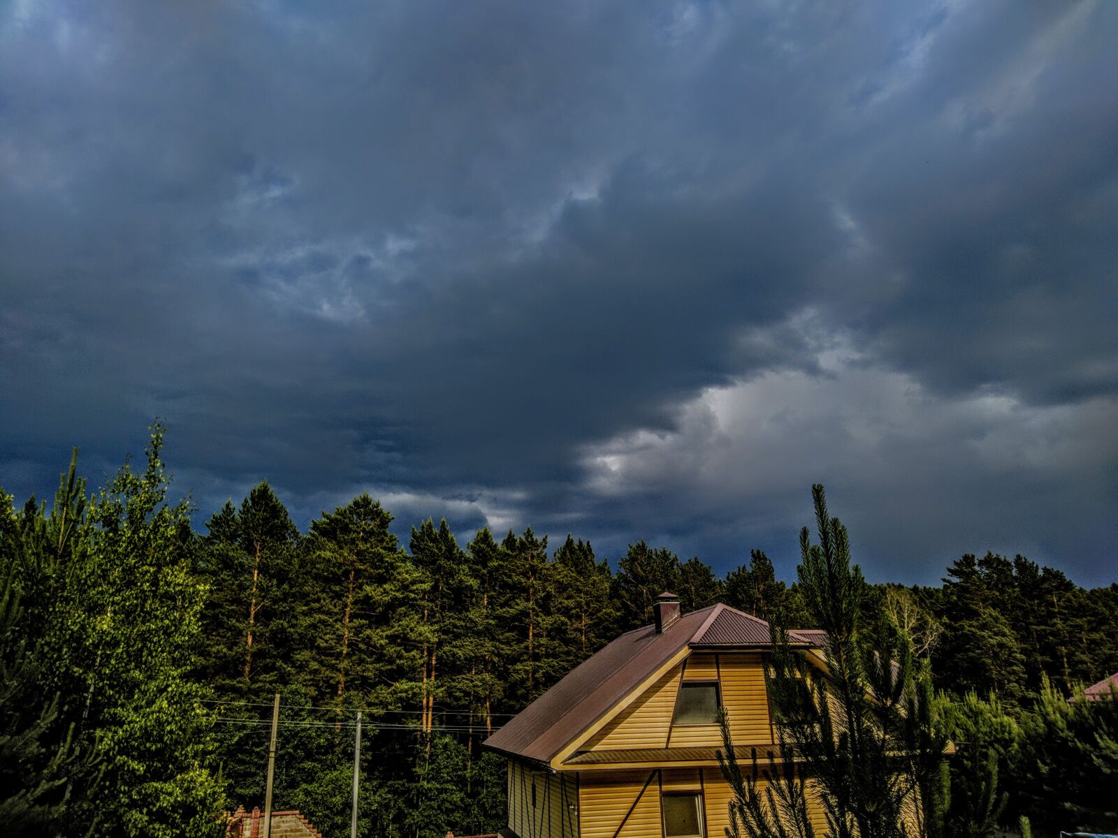 ASUS ZenFone Max Pro M1 (ZB602KL) (WW) / Max Pro M1 (ZB601KL) (IN) sample photo. тучи, лес, глубина photography