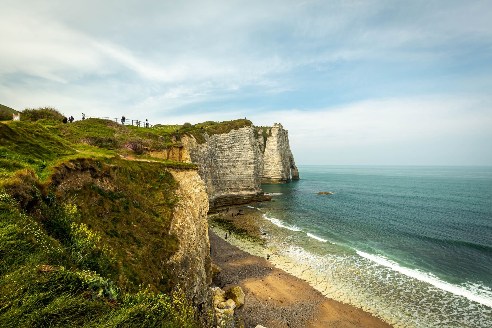 Canon EF 16-35mm F2.8L II USM sample photo. Etretat, cliff, normandy photography