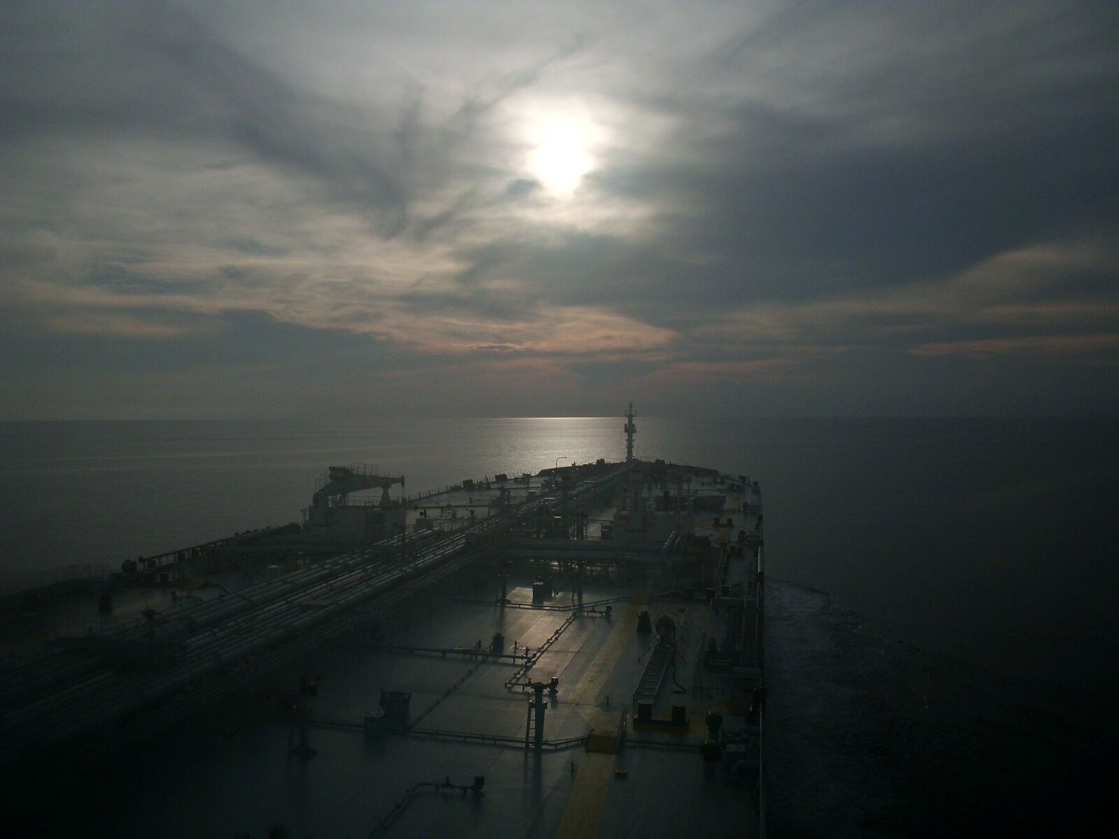 CASIO EX-Z16 sample photo. The open sea, sunset photography