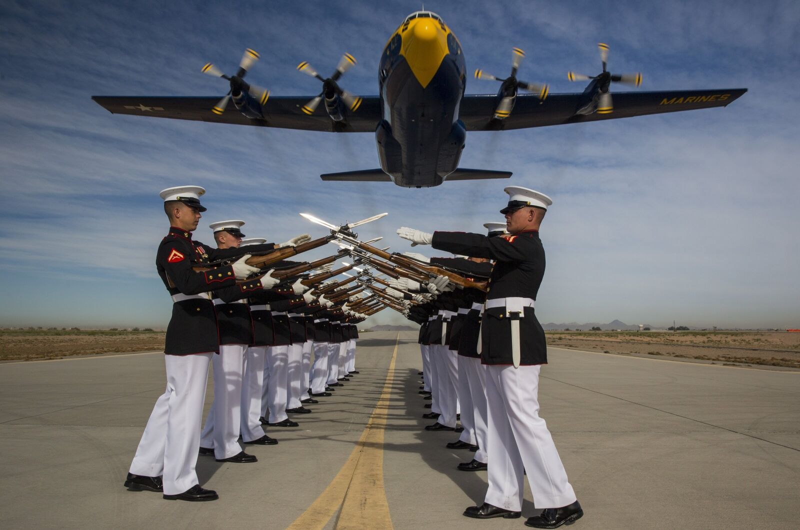 Canon EF 24-70mm F2.8L II USM sample photo. Silent drill platoon, marine photography