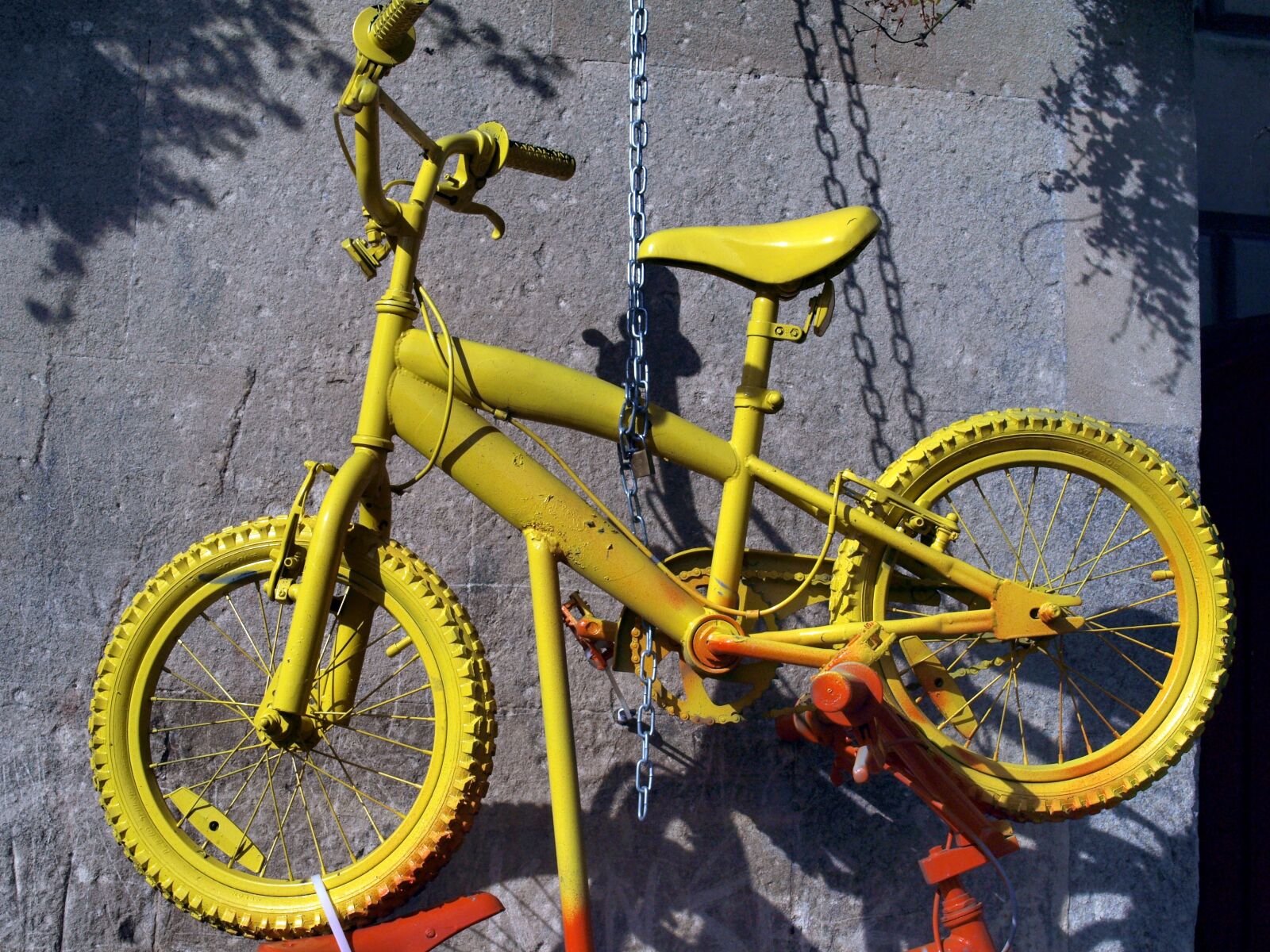 Olympus E-520 (EVOLT E-520) sample photo. Bike, sculpture, art photography