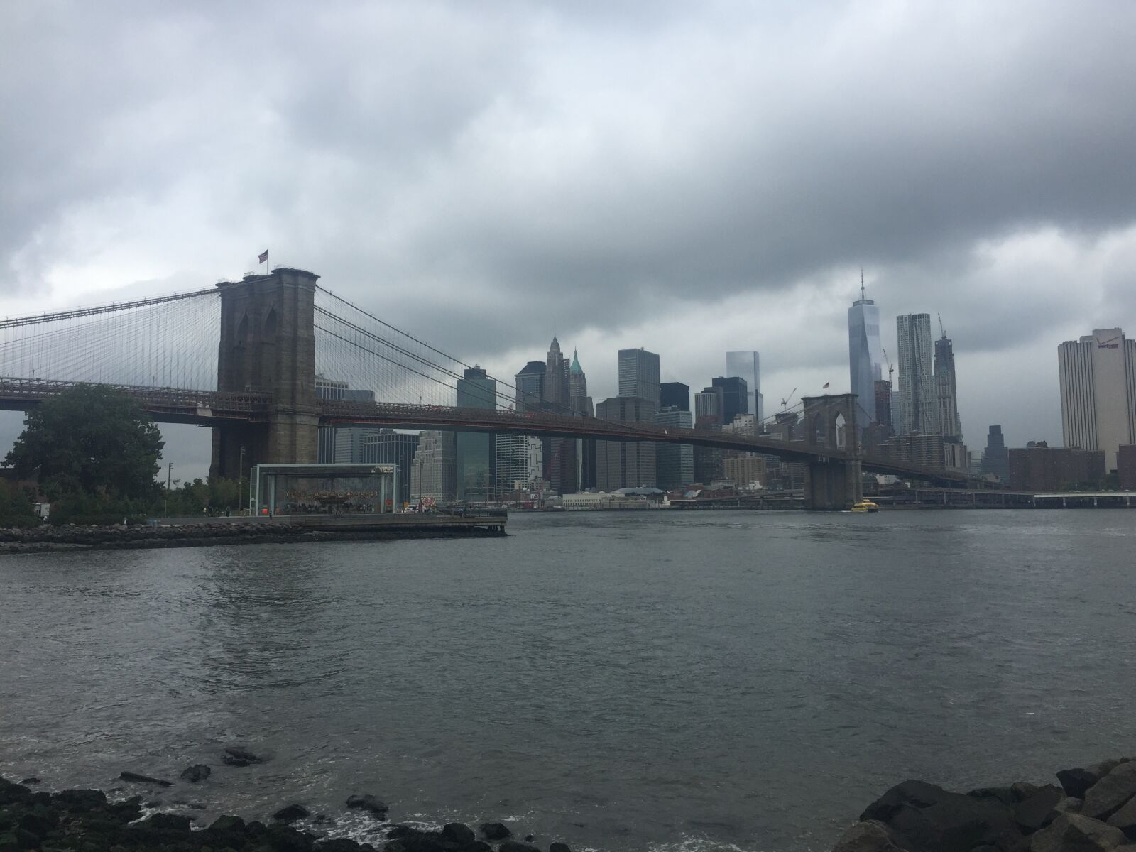 iPhone 6 Plus back camera 4.15mm f/2.2 sample photo. Brooklyn, bridge, new, york photography