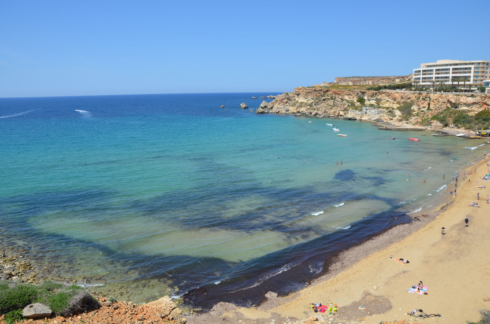 Nikon D5100 sample photo. Malta golden bay beach photography