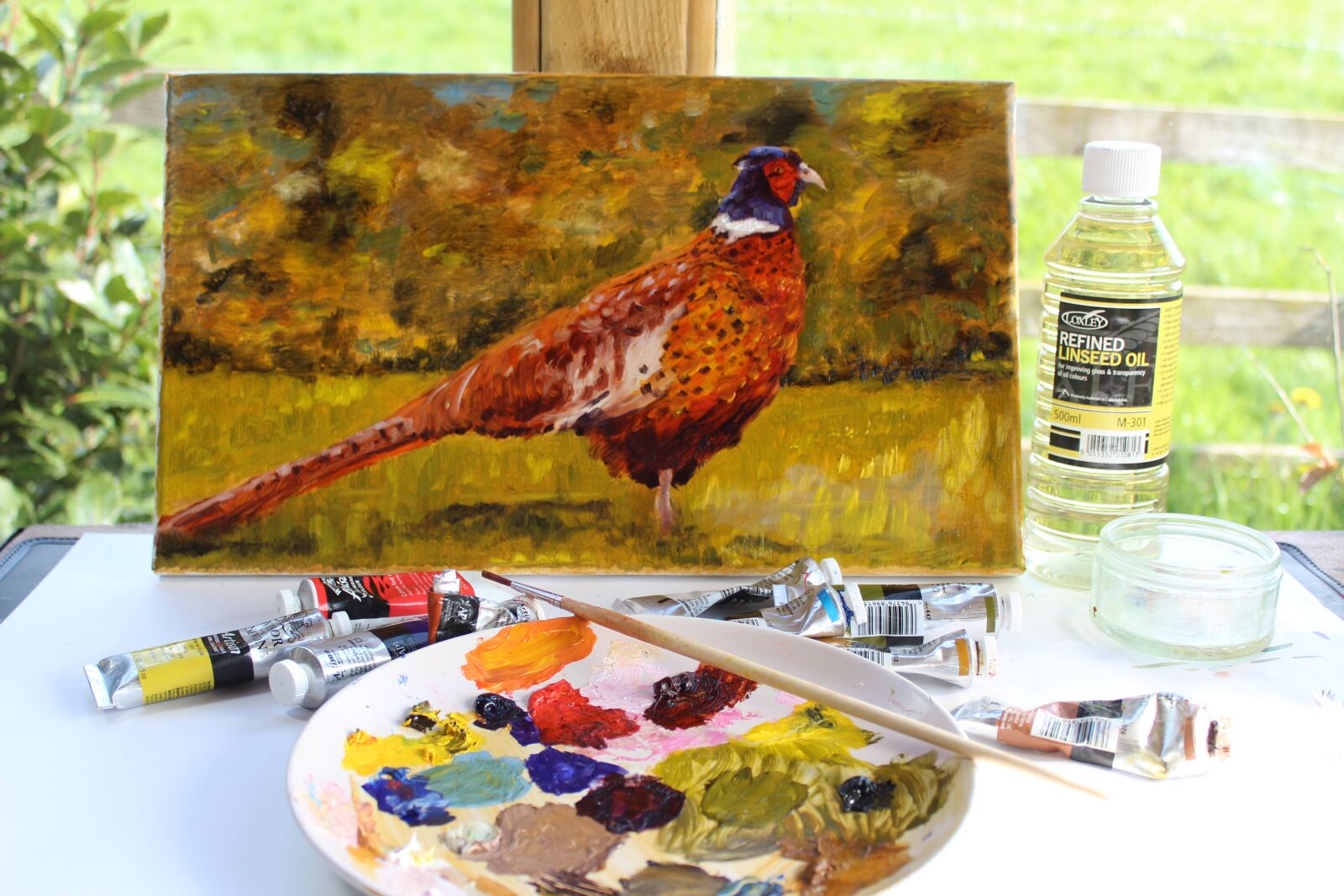 Canon EOS 1300D (EOS Rebel T6 / EOS Kiss X80) sample photo. Oil painting, artist studio photography