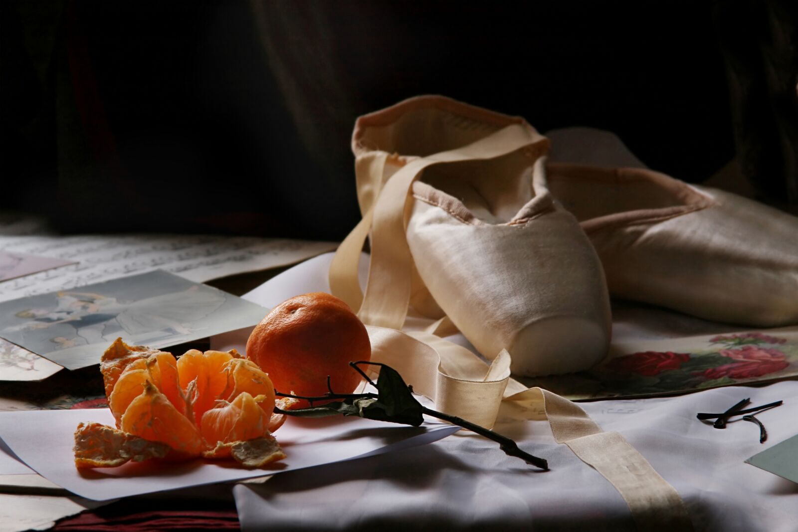 Canon EOS 30D sample photo. Still life, tangerine, pointe photography