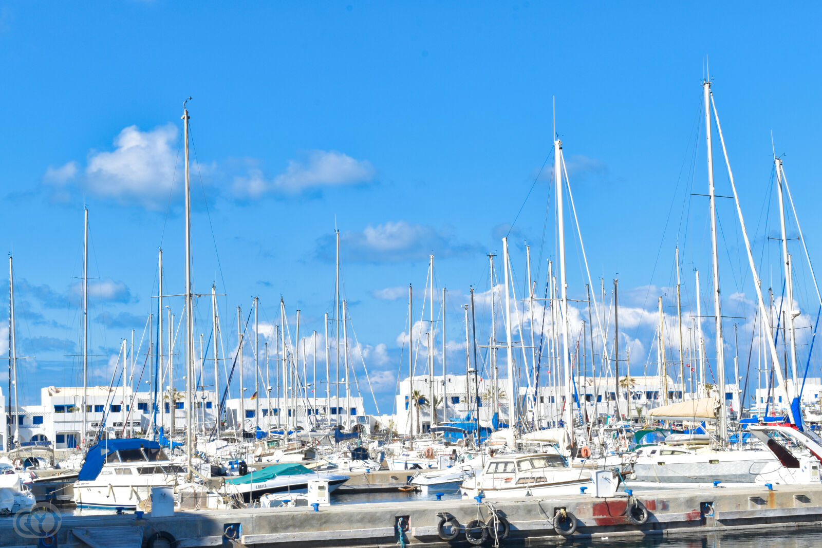 Nikon D5500 sample photo. Blue, sky, marina photography