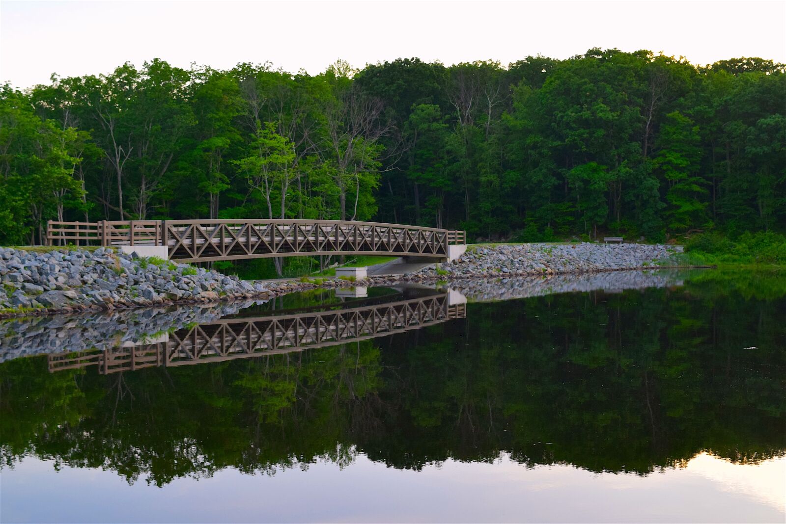 Nikon D3300 sample photo. Bridge, lake, sunset photography