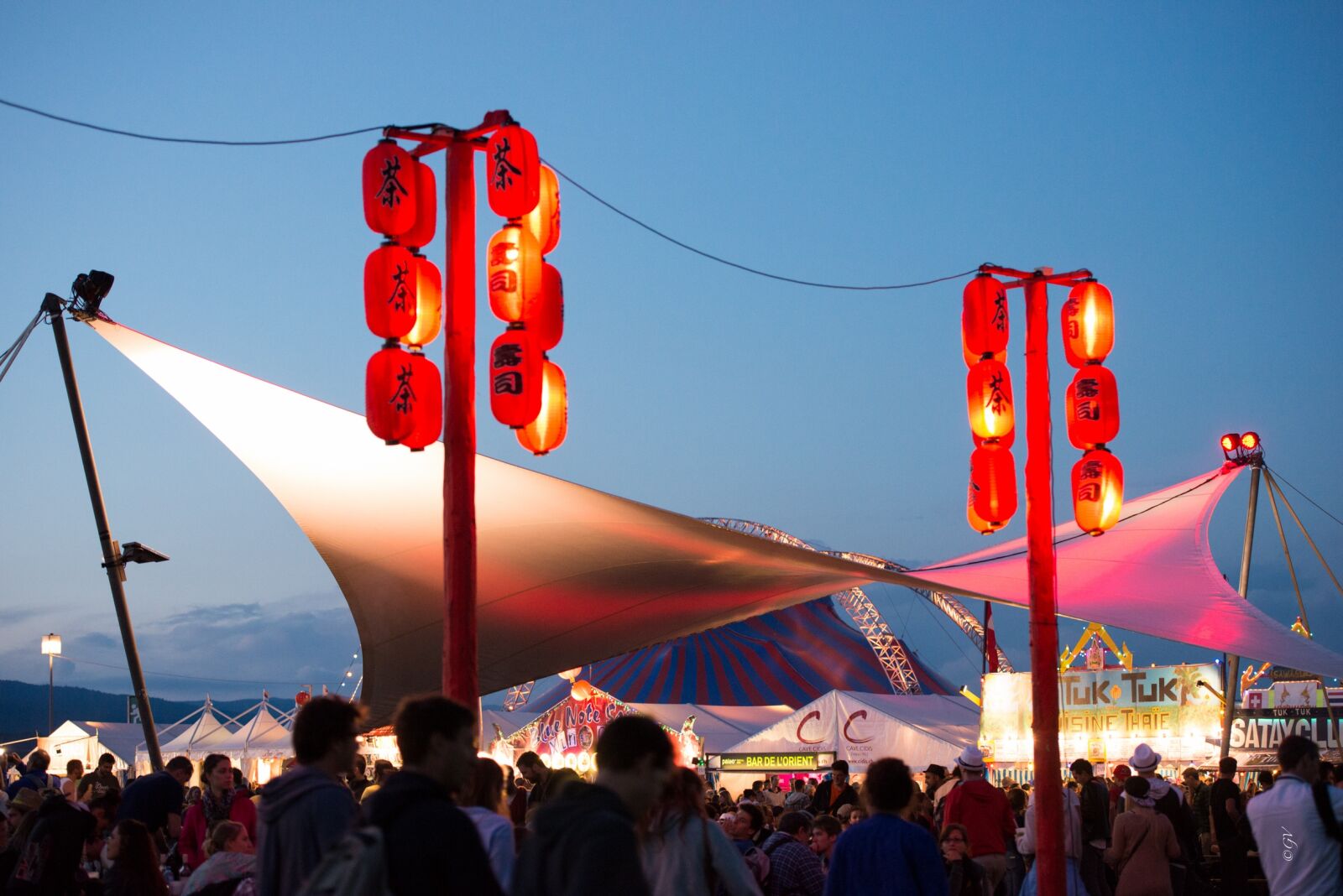 Nikon D800 sample photo. Festival, lamps, sky photography
